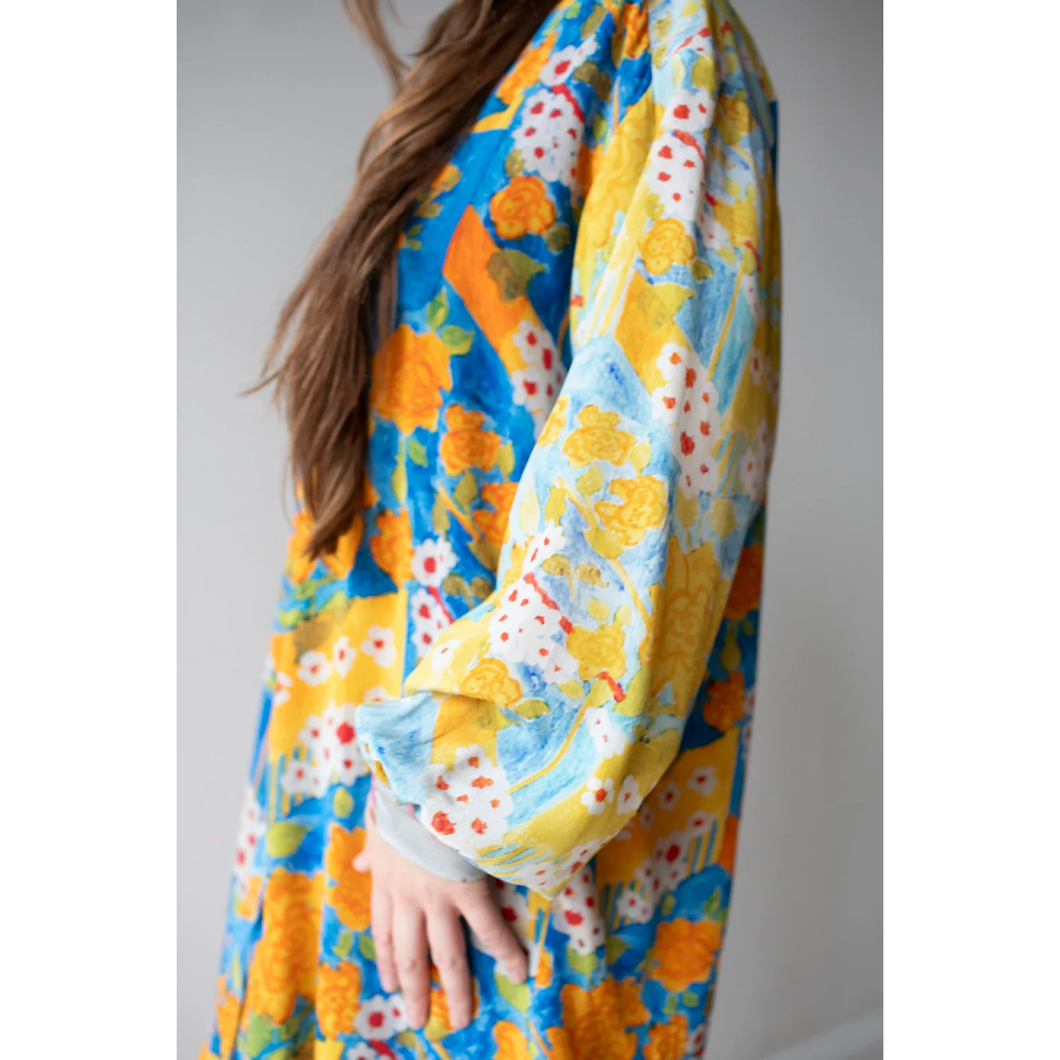 Anntian Gross Silk Shirt in Print ABC - Image 6