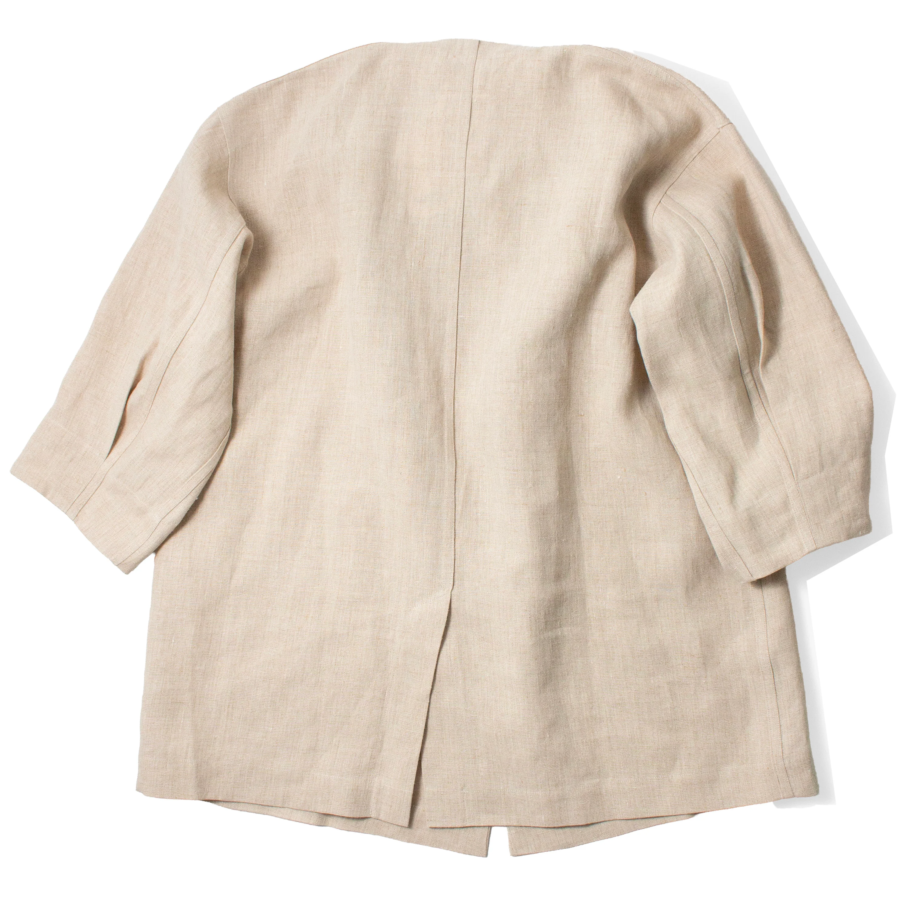 Anntian Trench Jacket in Natural Hemp - Image 3