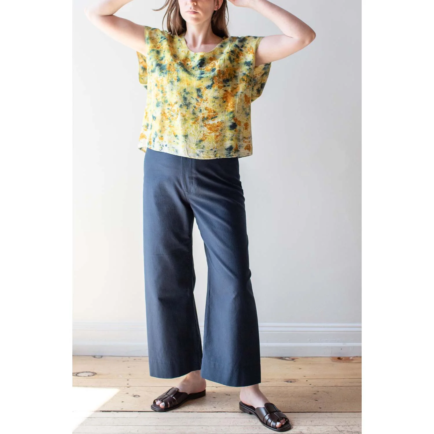 Apiece Apart Classic Merida Pant in Navy - Image 5
