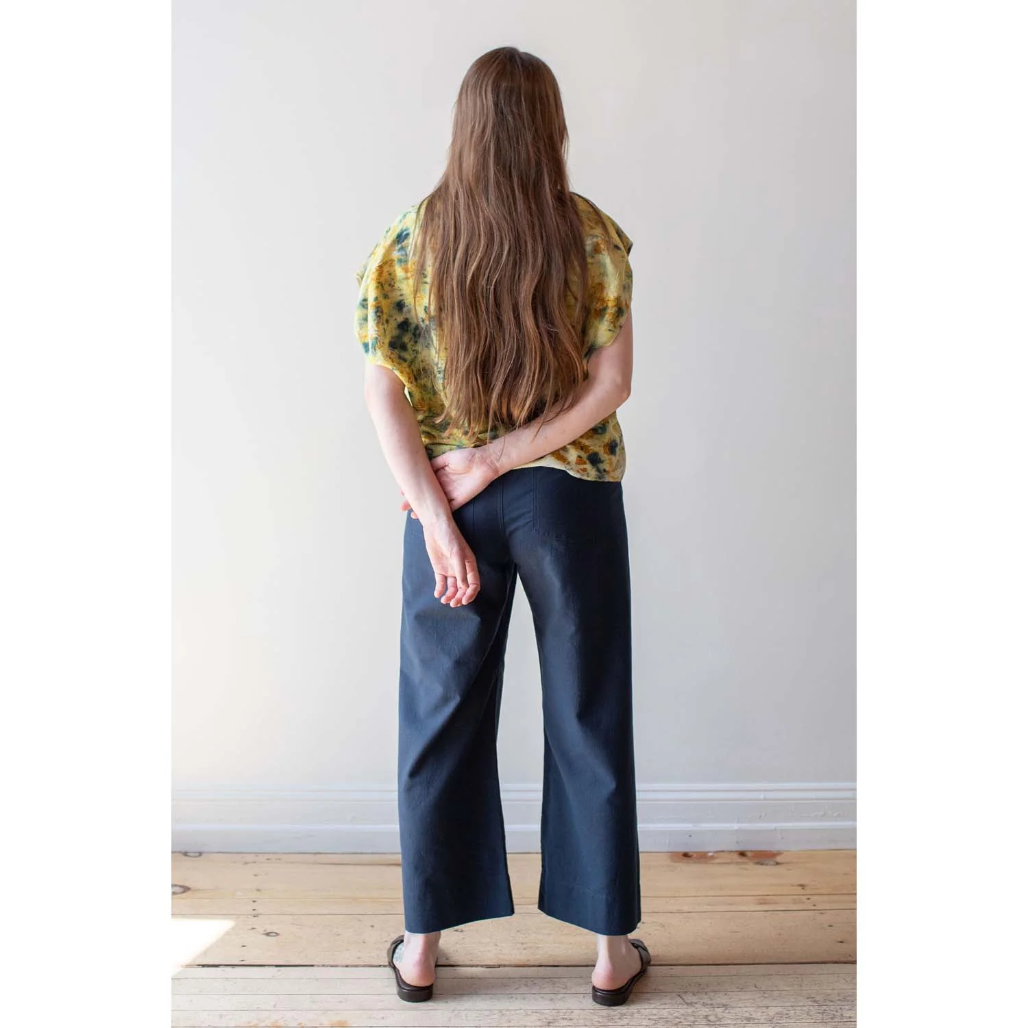 Apiece Apart Classic Merida Pant in Navy - Image 6