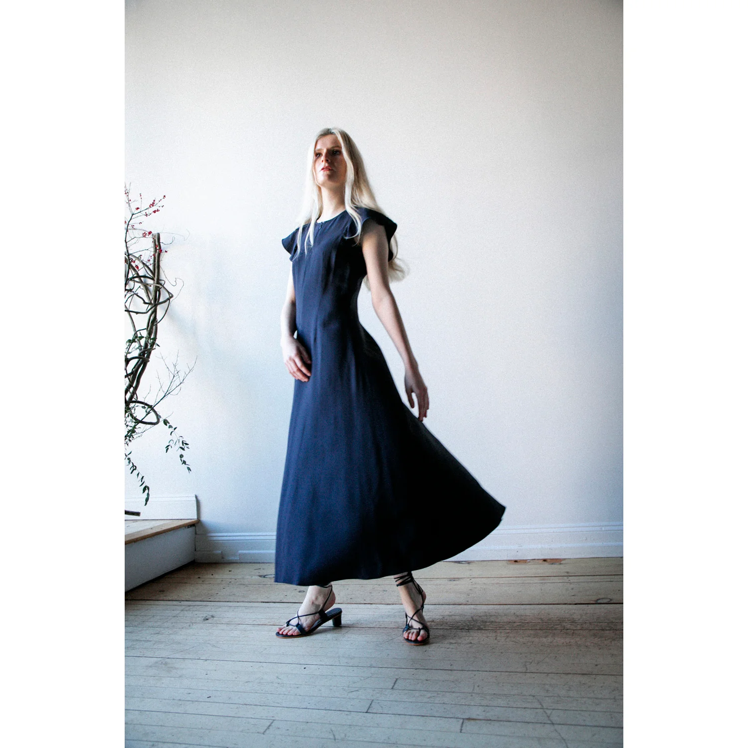 Apiece Apart Gisa Zip Dress in Midnight - Image 4