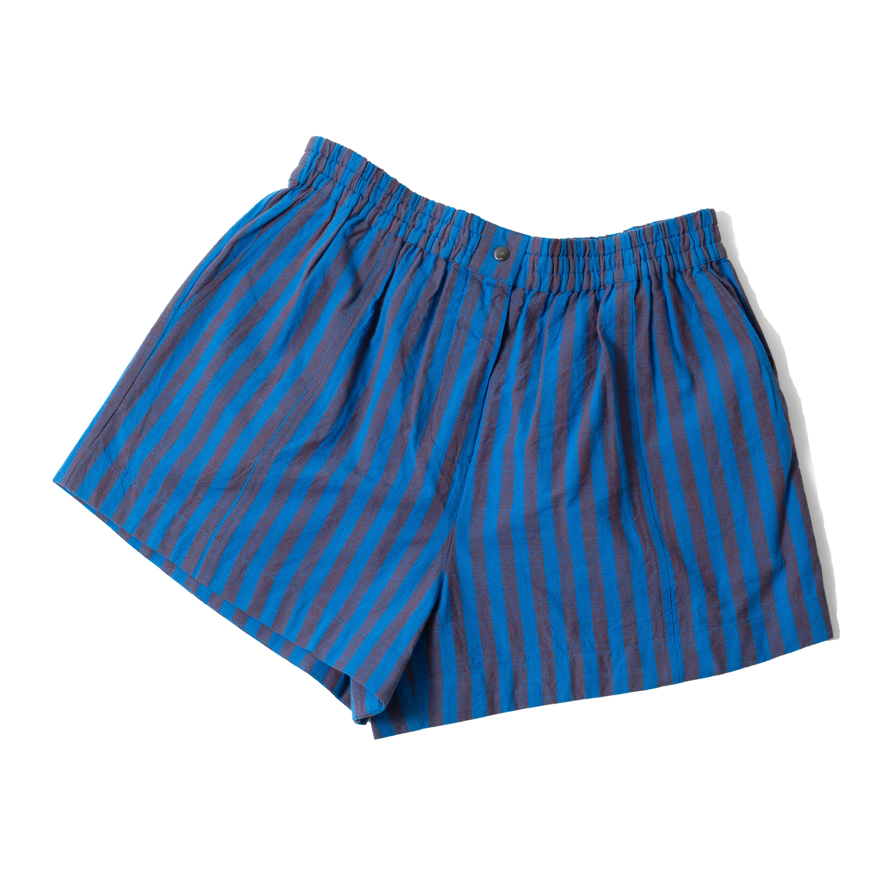Apiece Apart Mar Short in Blue Pond Stripe