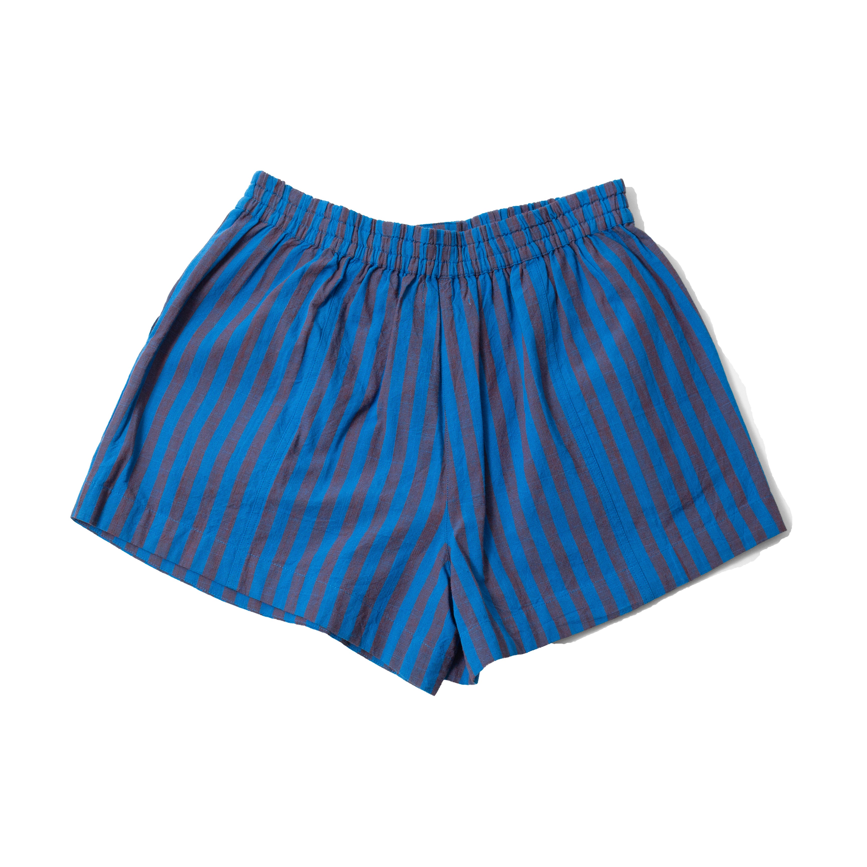 Apiece Apart Mar Short in Blue Pond Stripe - Image 2