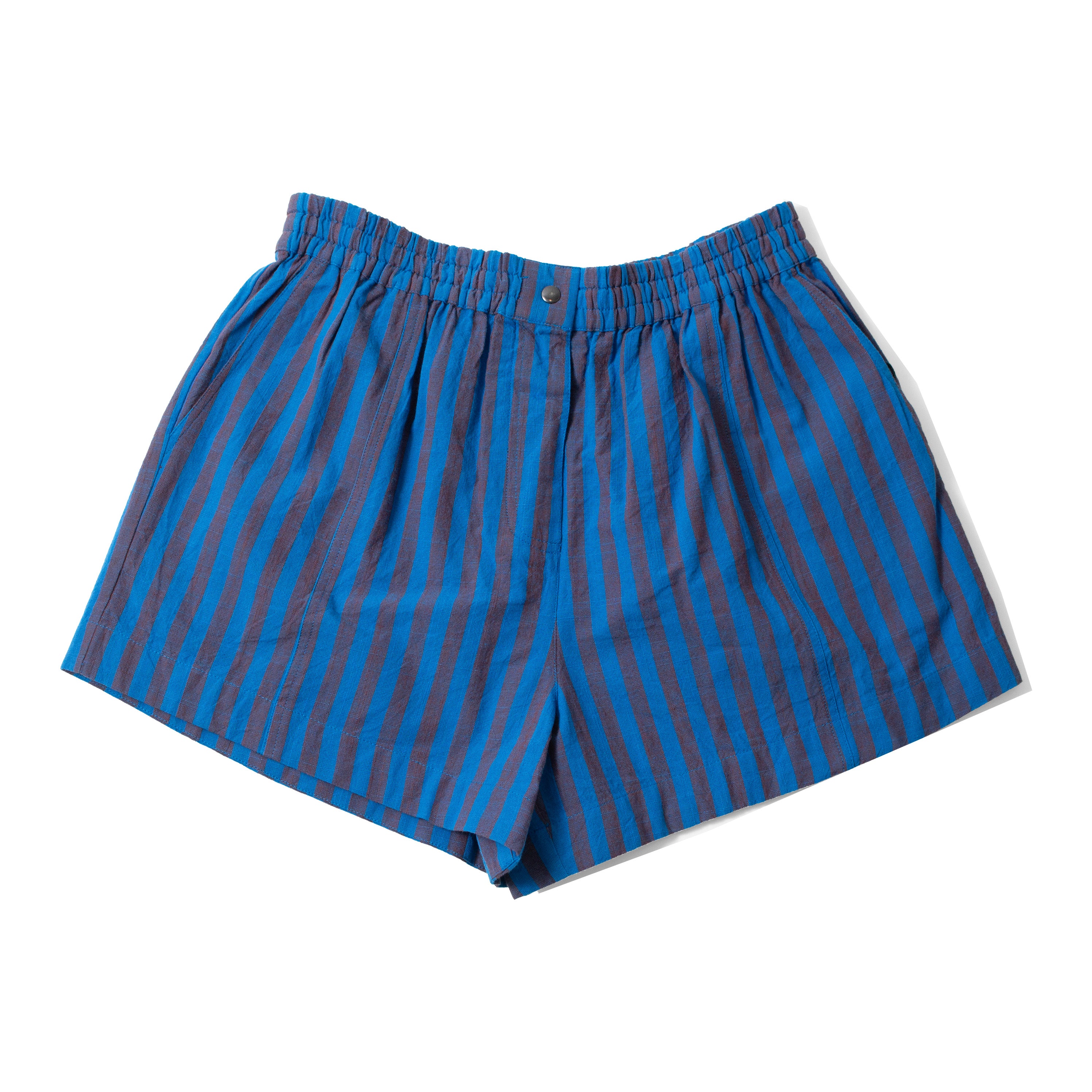 Apiece Apart Mar Short in Blue Pond Stripe - Image 3