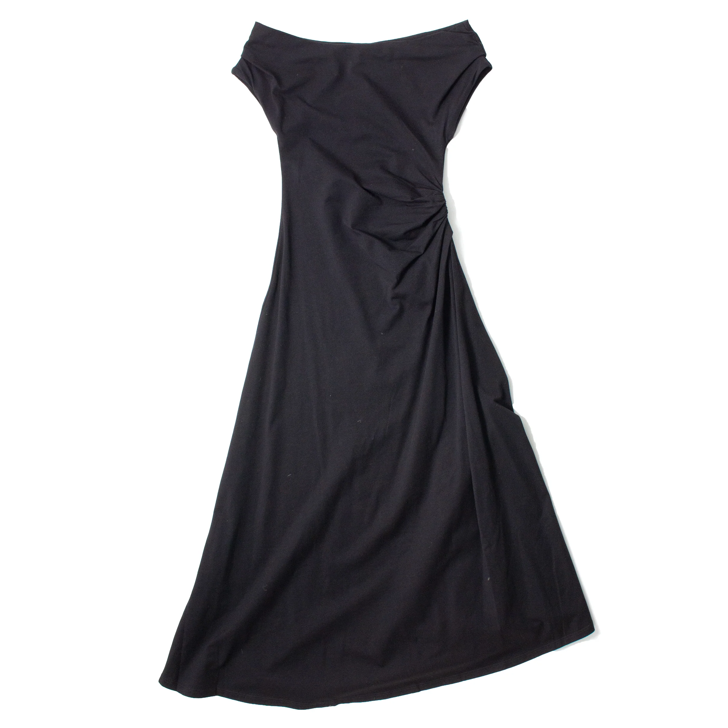 Apiece Apart Marles Off the Shoulder Dress in Black - Image 2