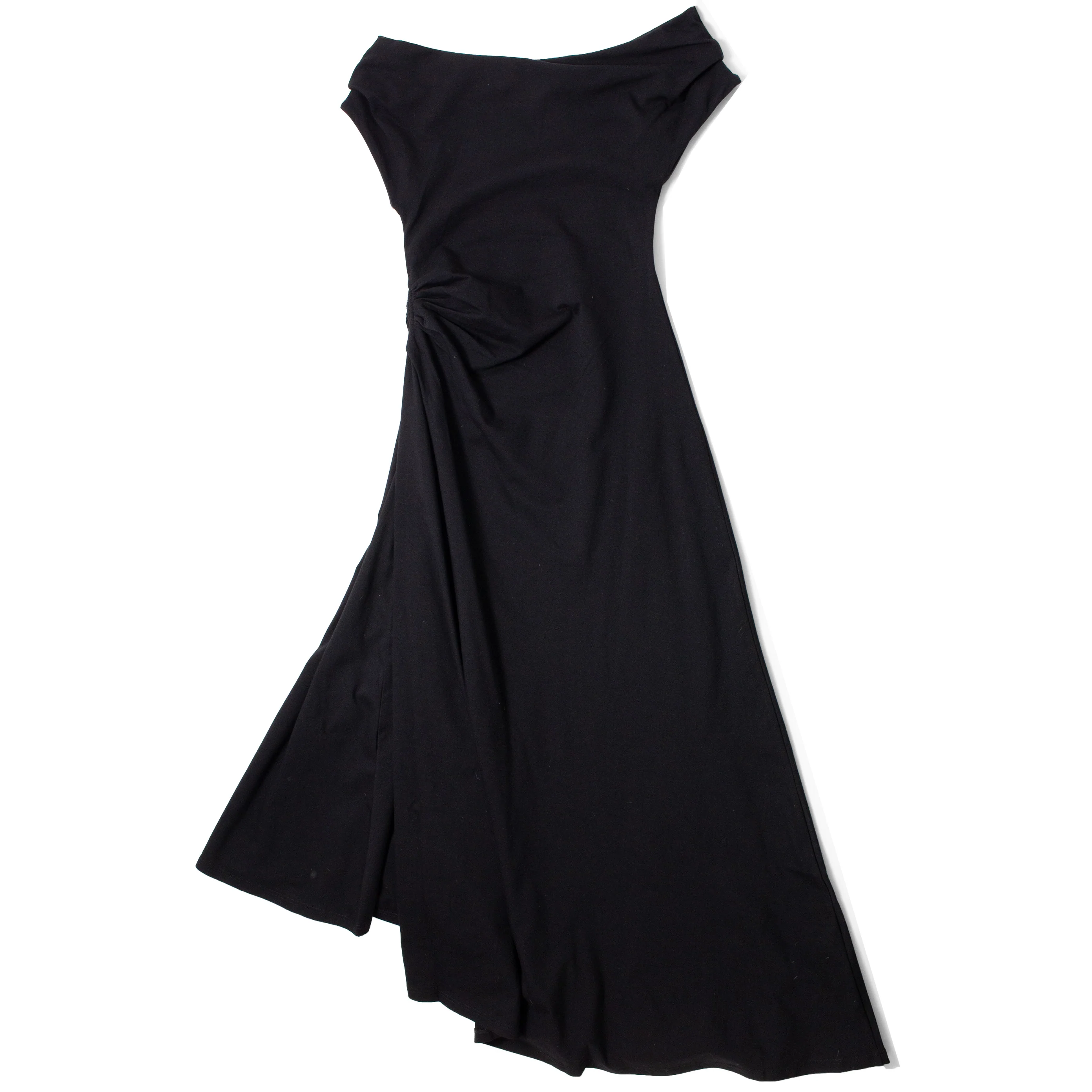 Apiece Apart Marles Off the Shoulder Dress in Black - Image 3
