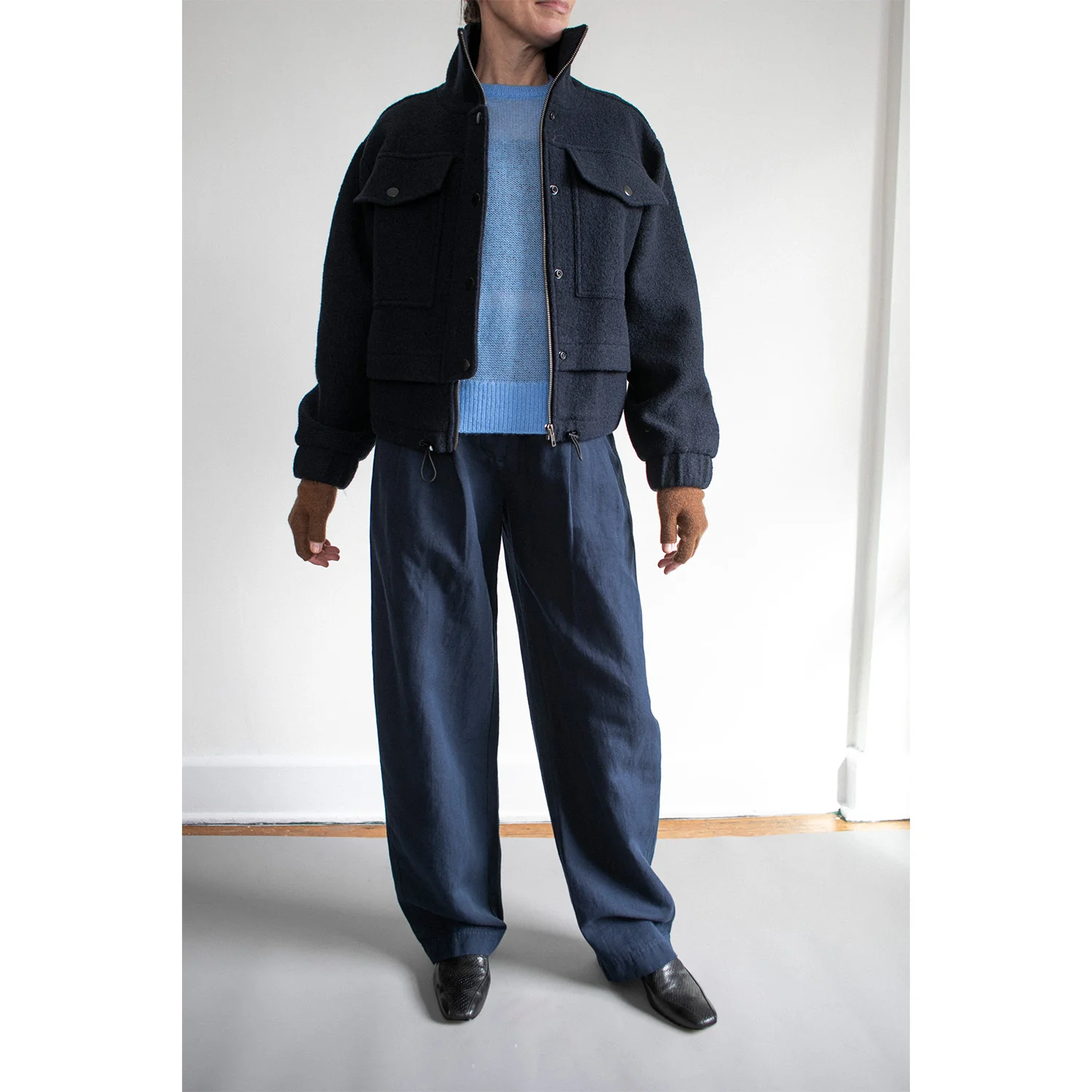 Apiece Apart Mirabelle Trouser in Indigo - Image 9