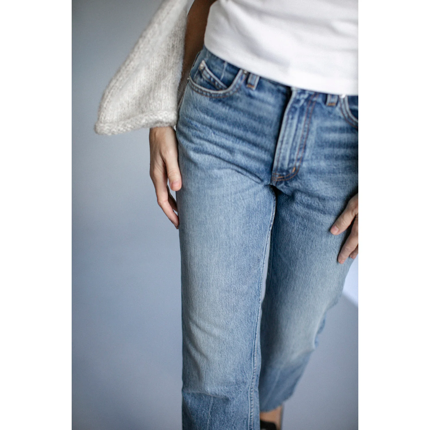 Apiece Apart Rene Kick Flare Jean in Hermosa - Image 7