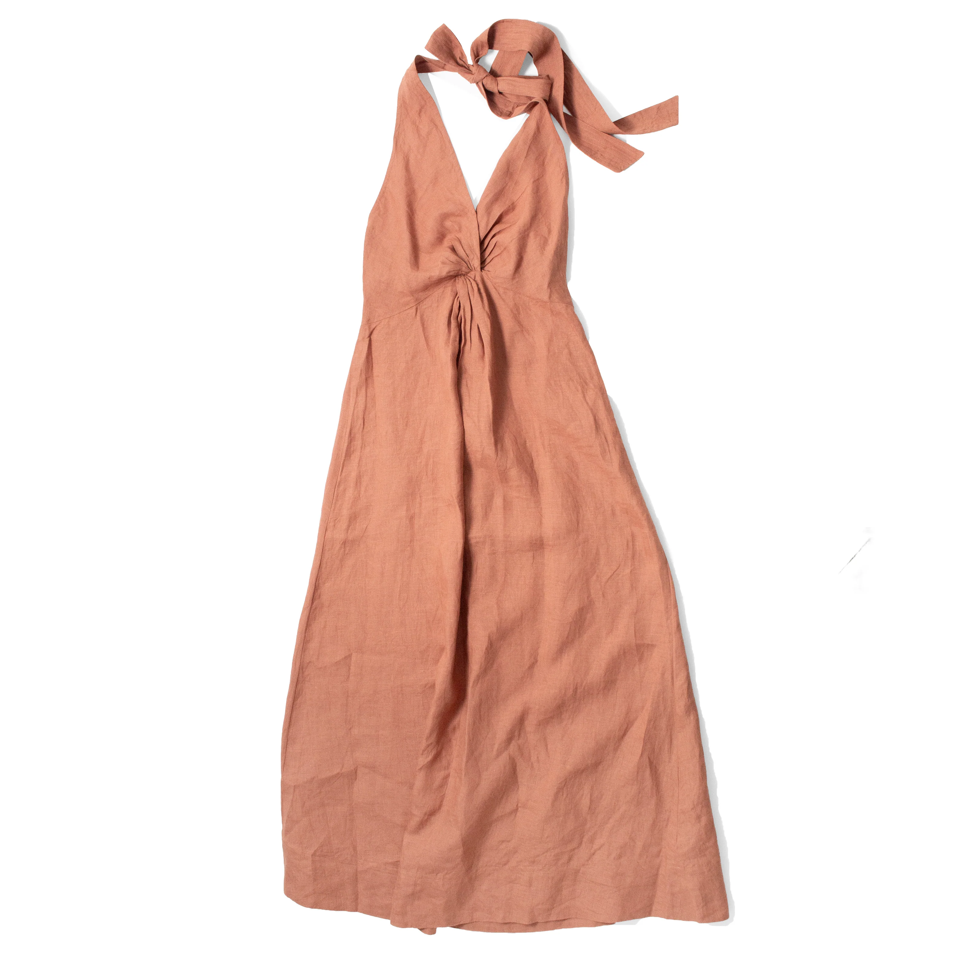 Apiece Apart Salome Halter Maxi in Harissa - Image 2