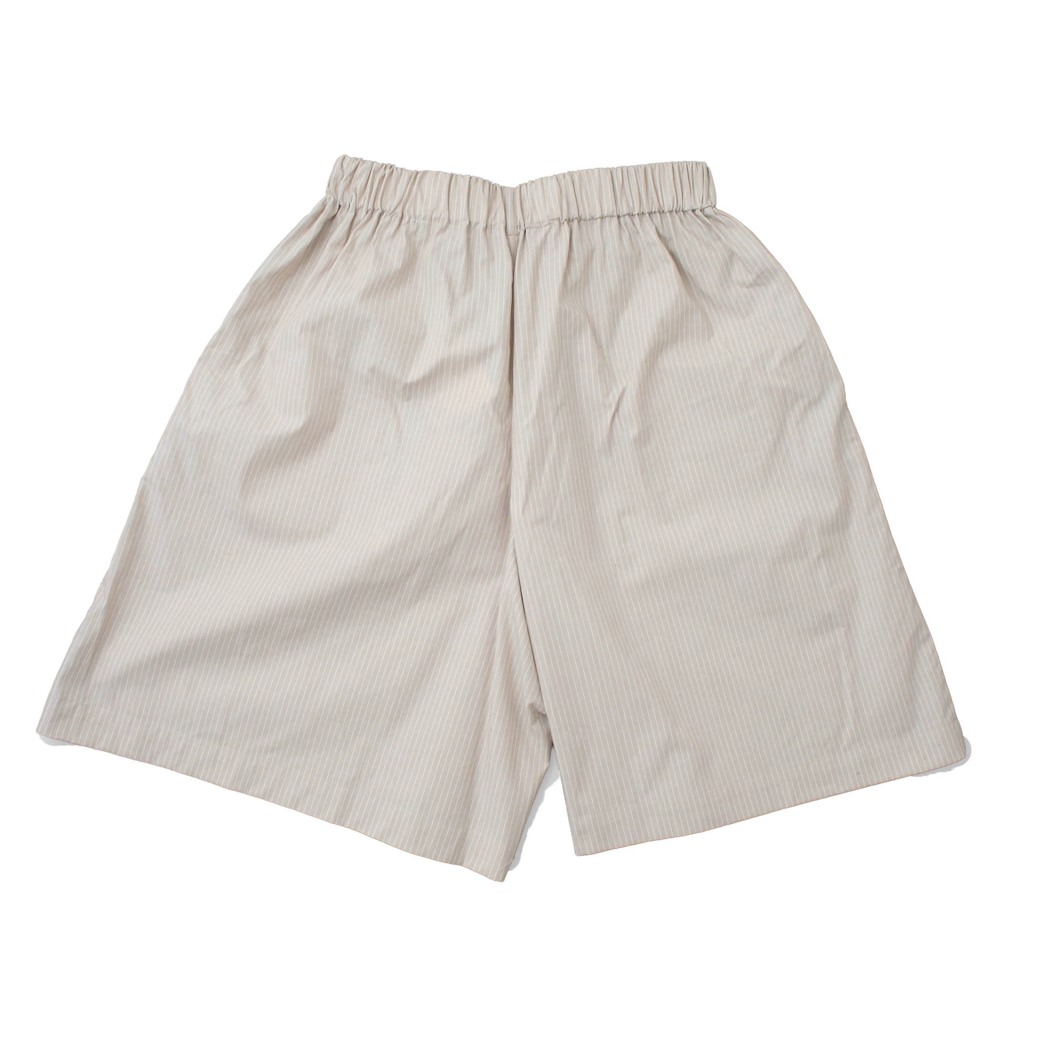 Baserange Claude Shorts in Brown Stripe - Image 3