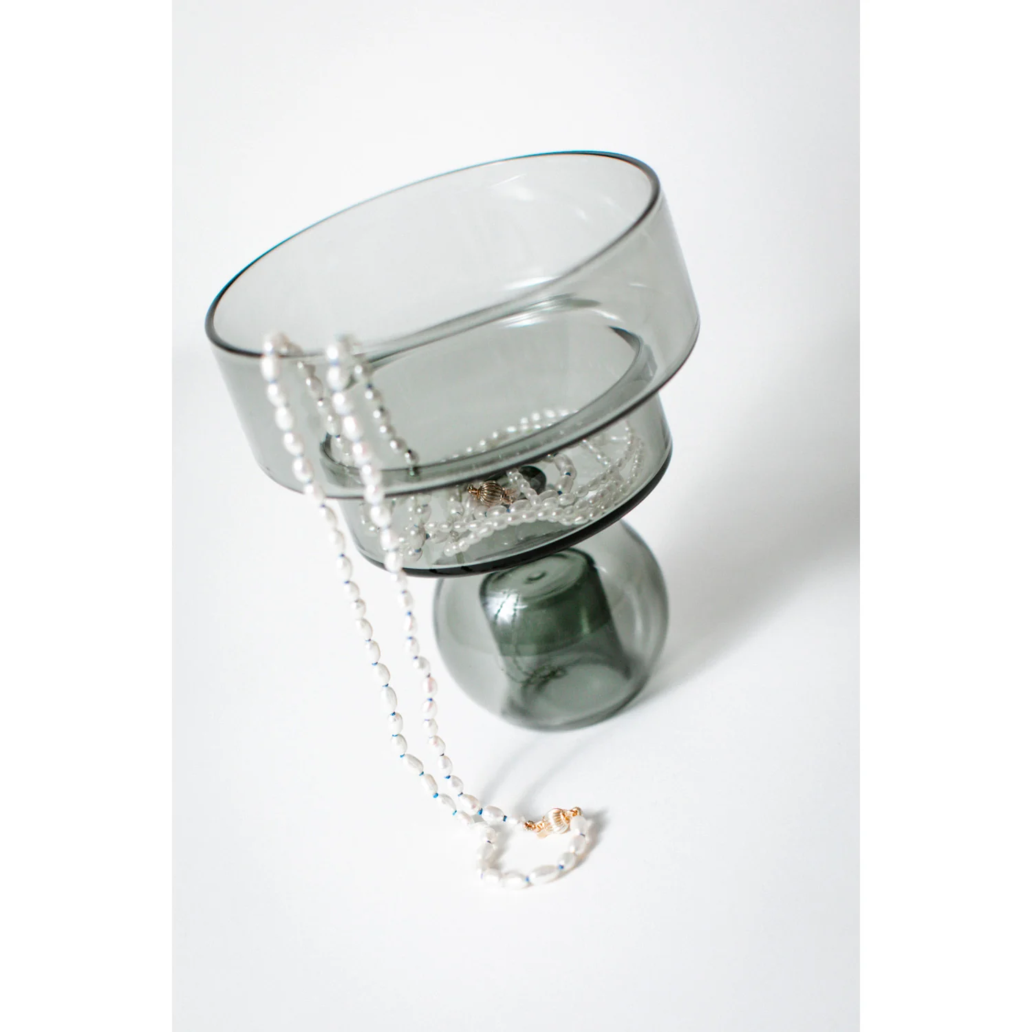Beatrice Valenzuela Pearl Brujeria Necklace in Blue Silk - Image 8