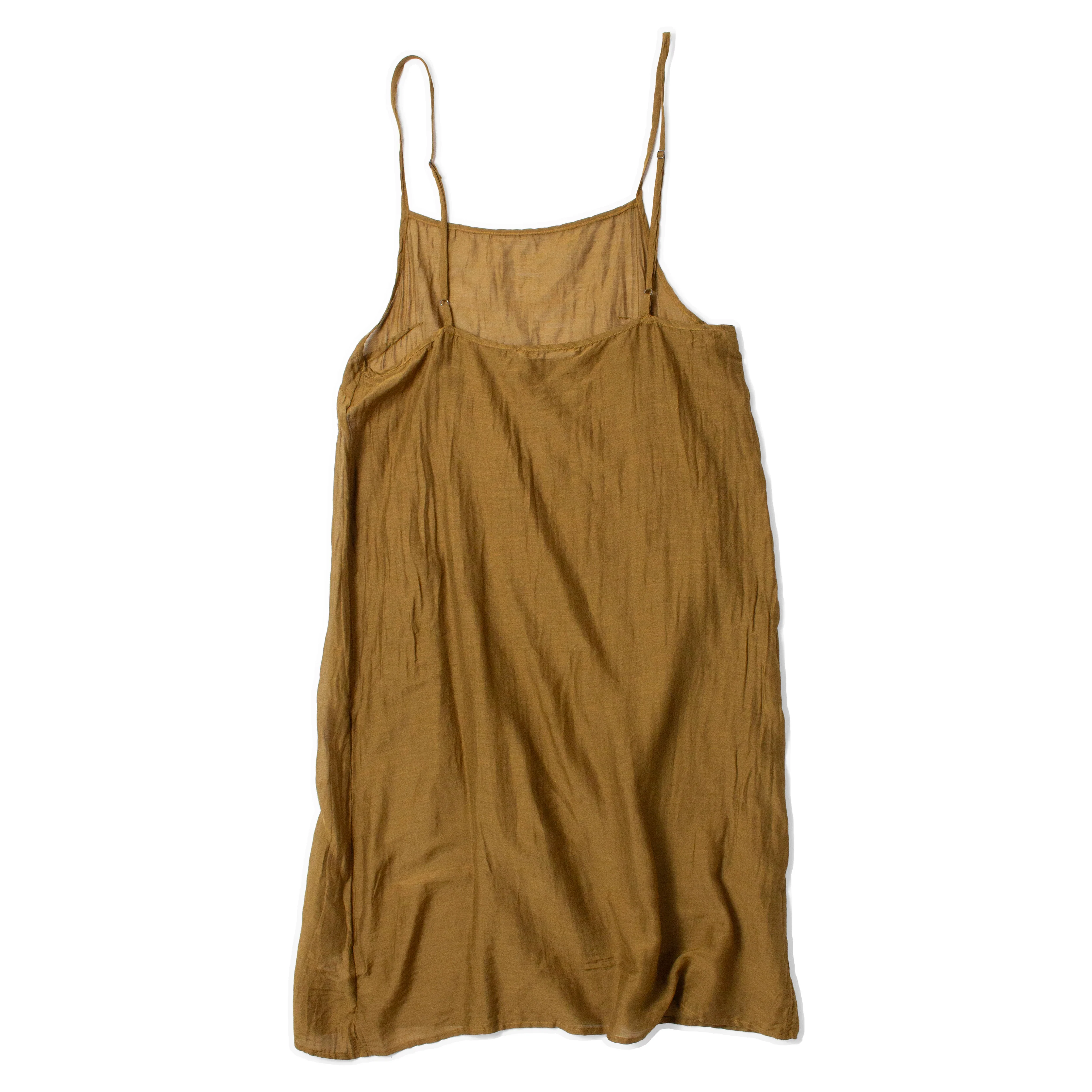 Black Crane Cami Dress in Dark Olive - Image 3