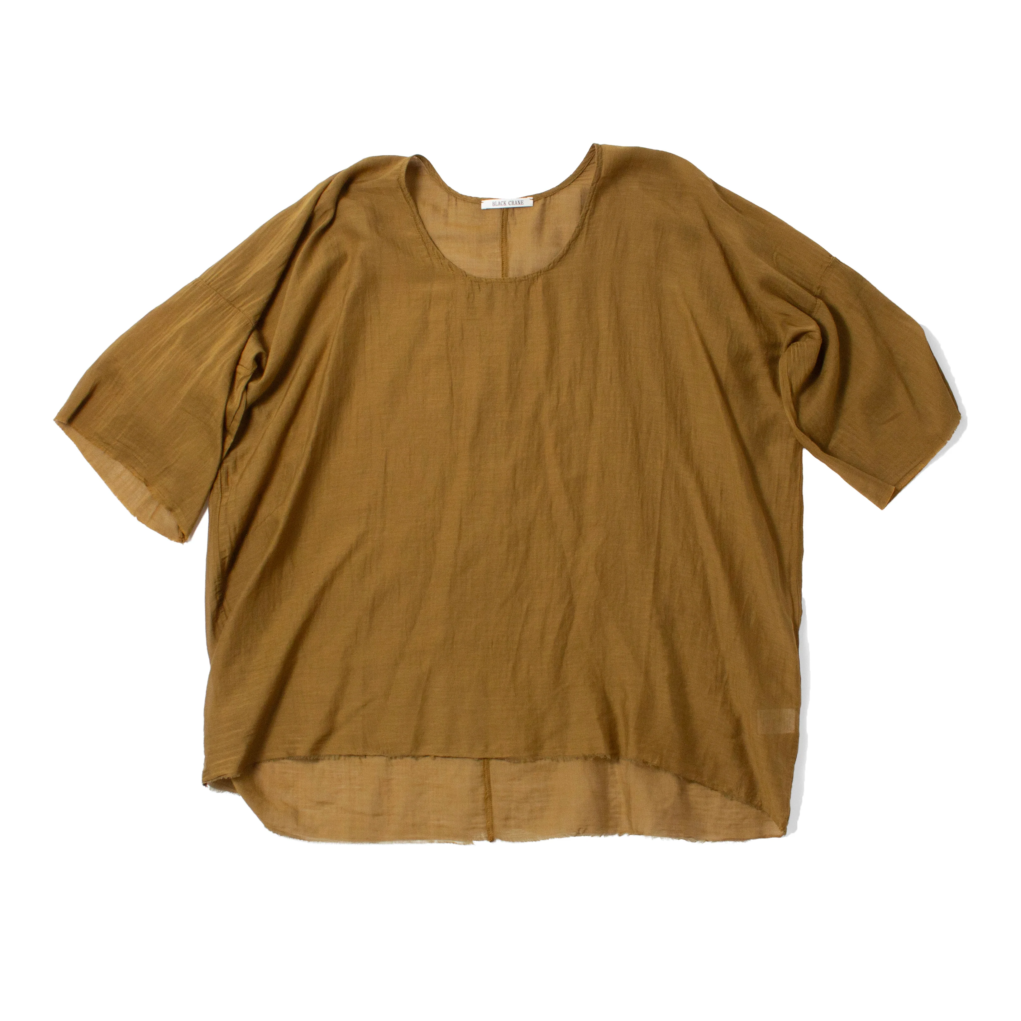 Black Crane Oversized Top in Dark Olive - Image 2