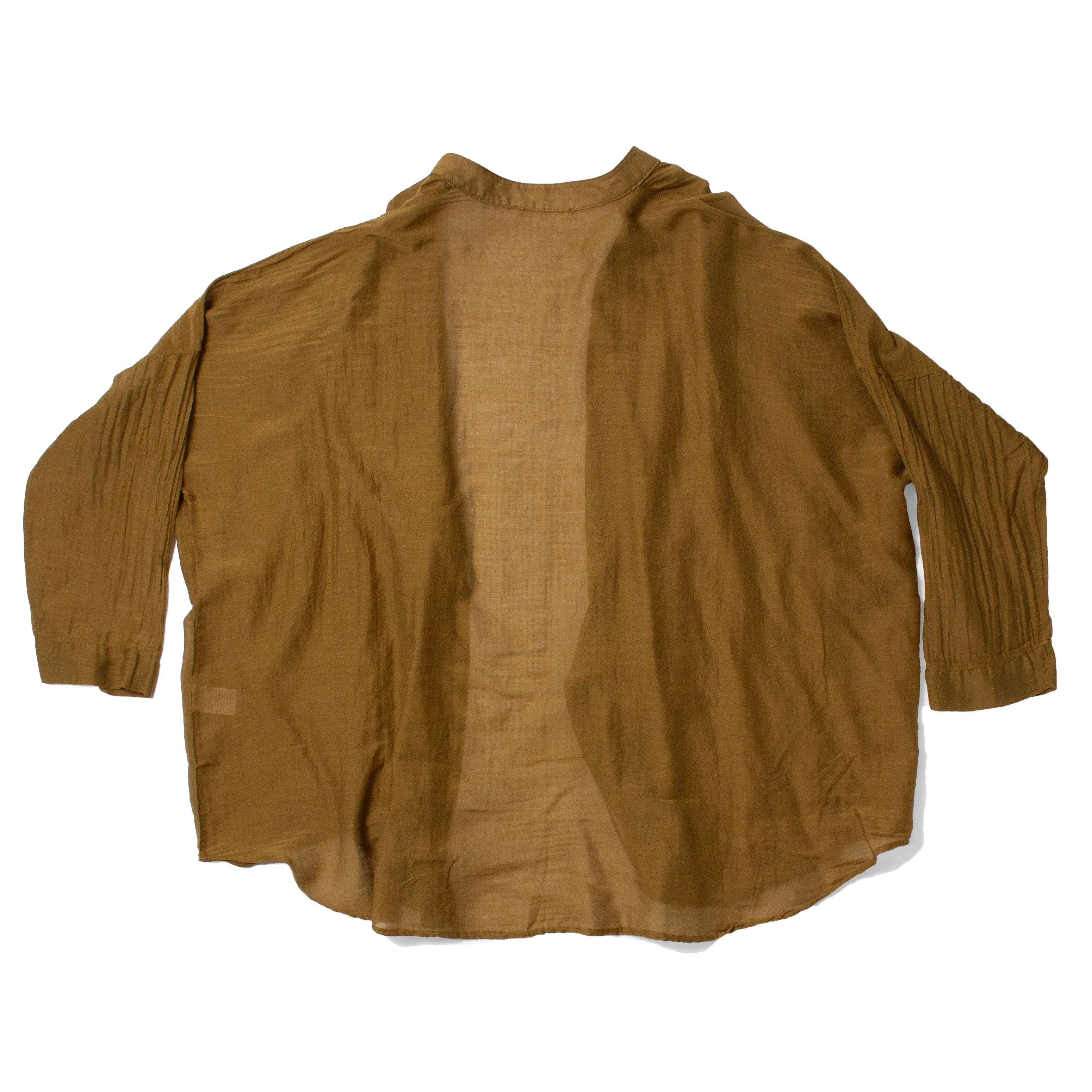 Black Crane Square Shirt in Dark Olive - Image 3