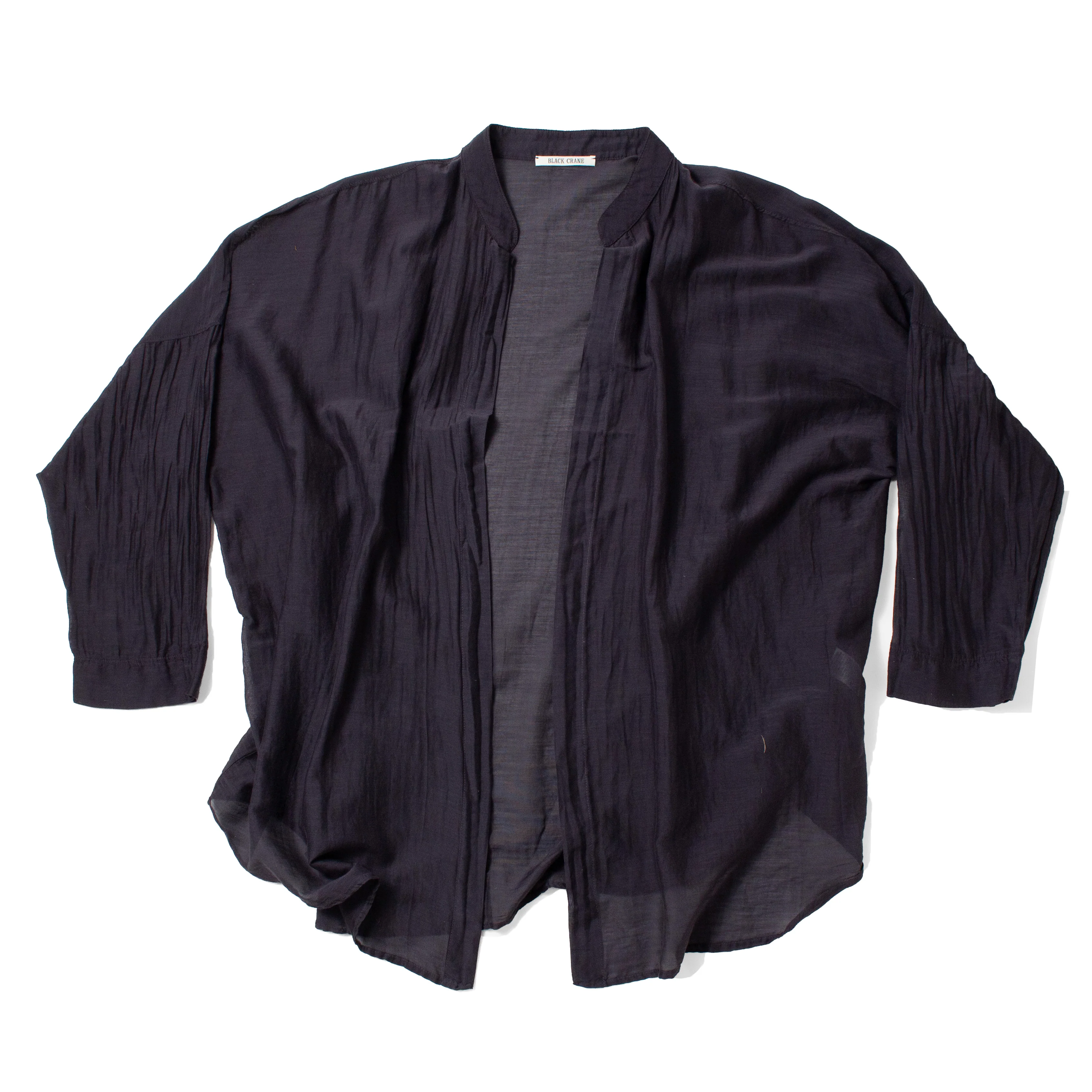 Black Crane Square Shirt in Faded Black - Image 2