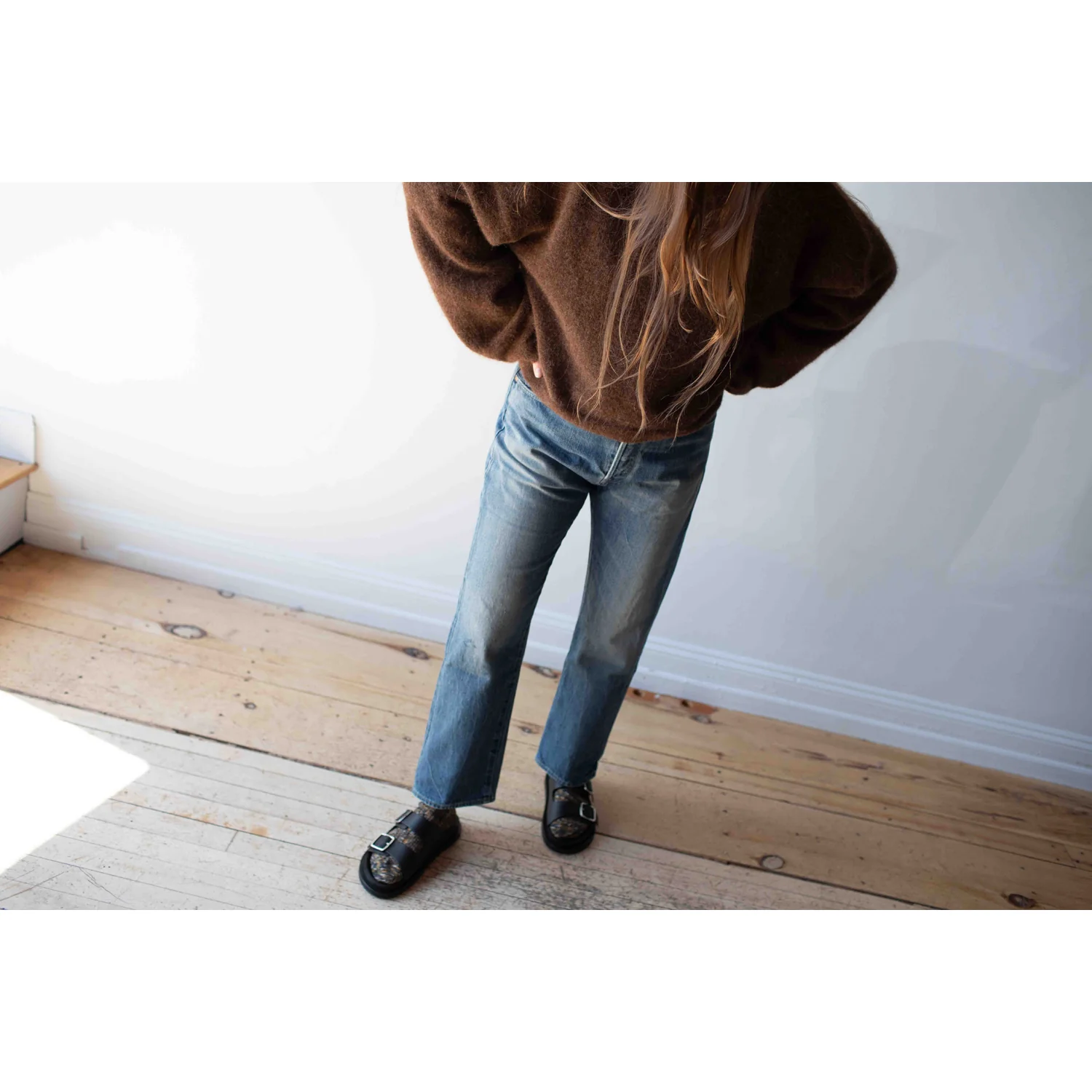 Chimala 13.5oz Selvedge Denim Used Ankle Cut in Medium Vintage - Image 4