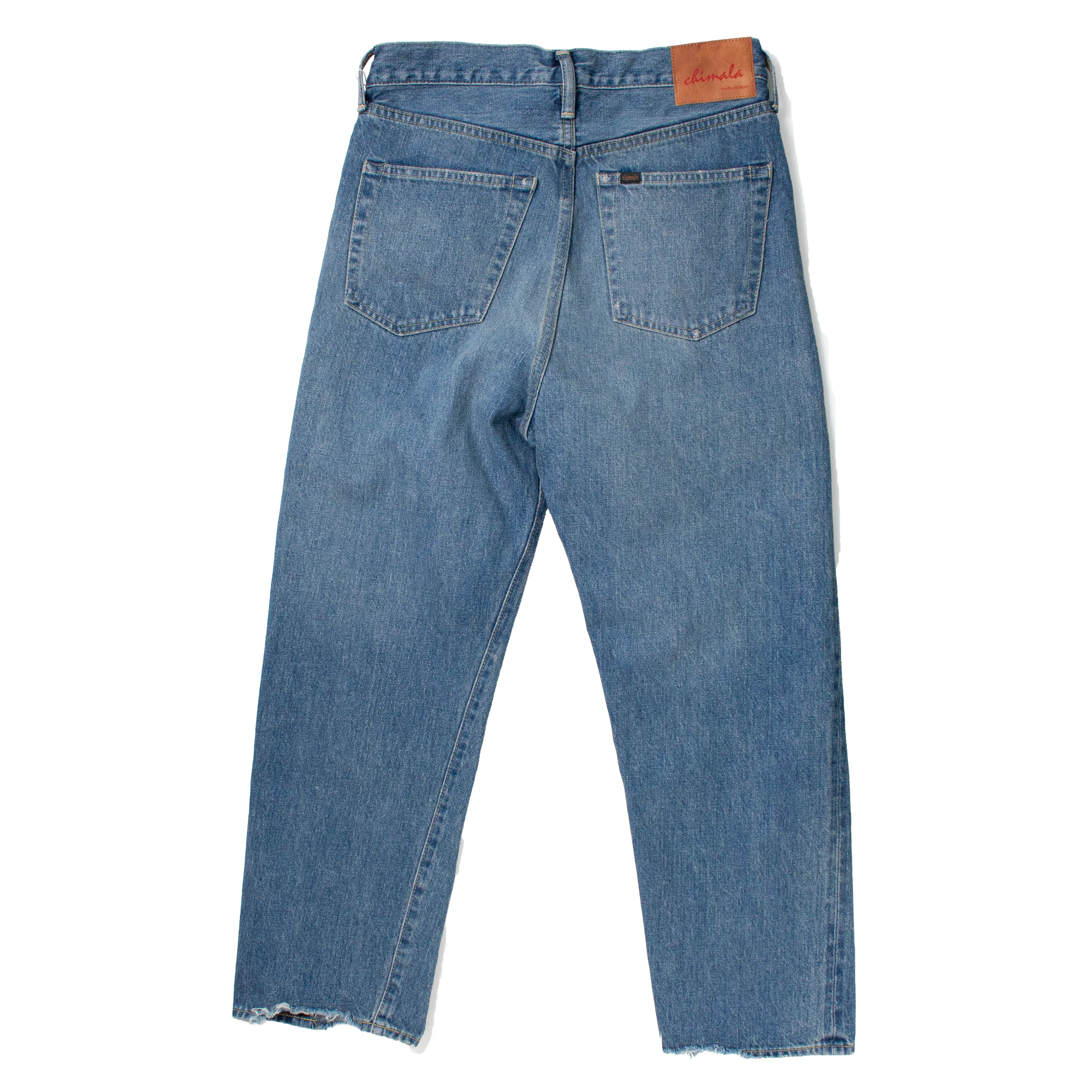 Chimala 13.5oz Selvedge Denim Wide Tapered Cut in Vintage Light - Image 3