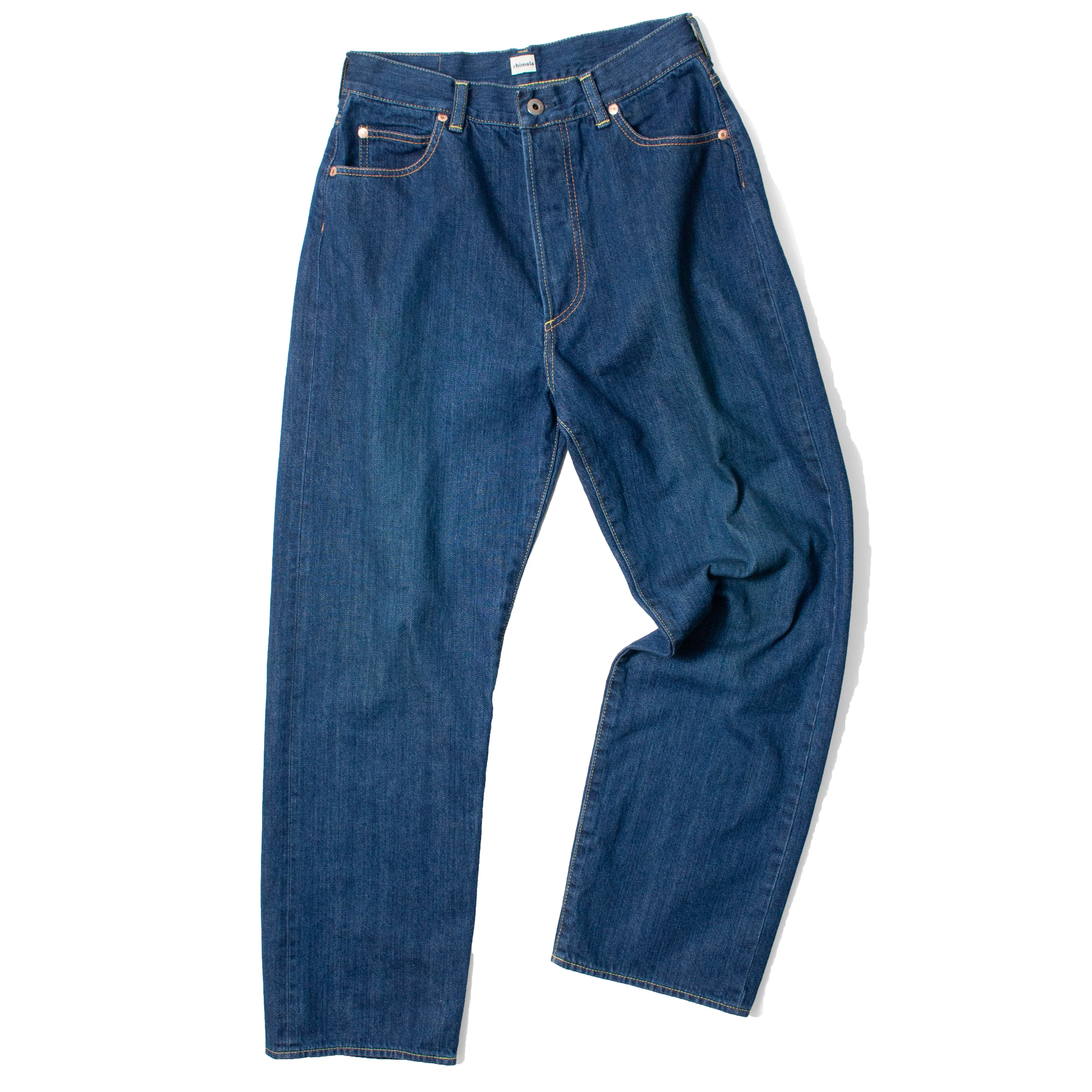 Chimala 13oz Selvedge Denim Monroe Cut in Dark Wash
