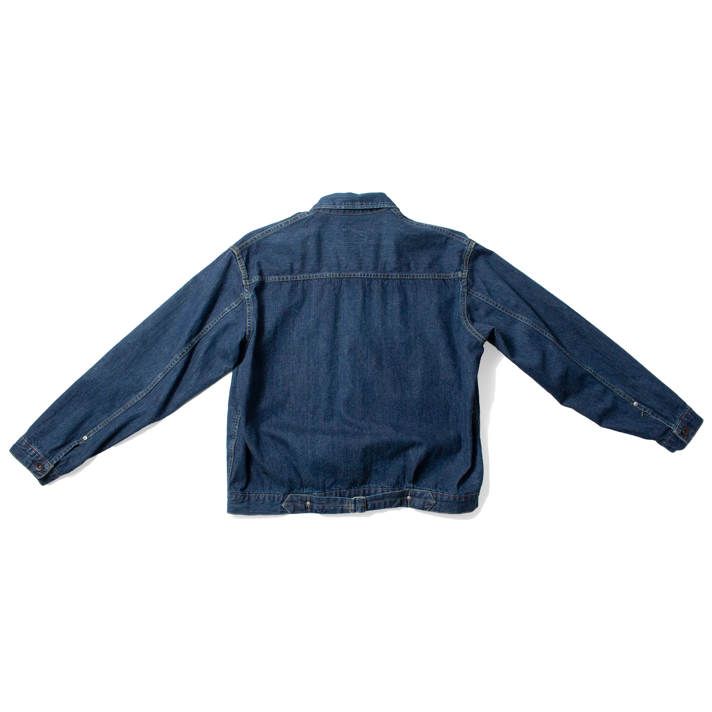Chimala Unisex Amoskeag Selvedge Denim Short Jacket in Dark Wash - Image 3