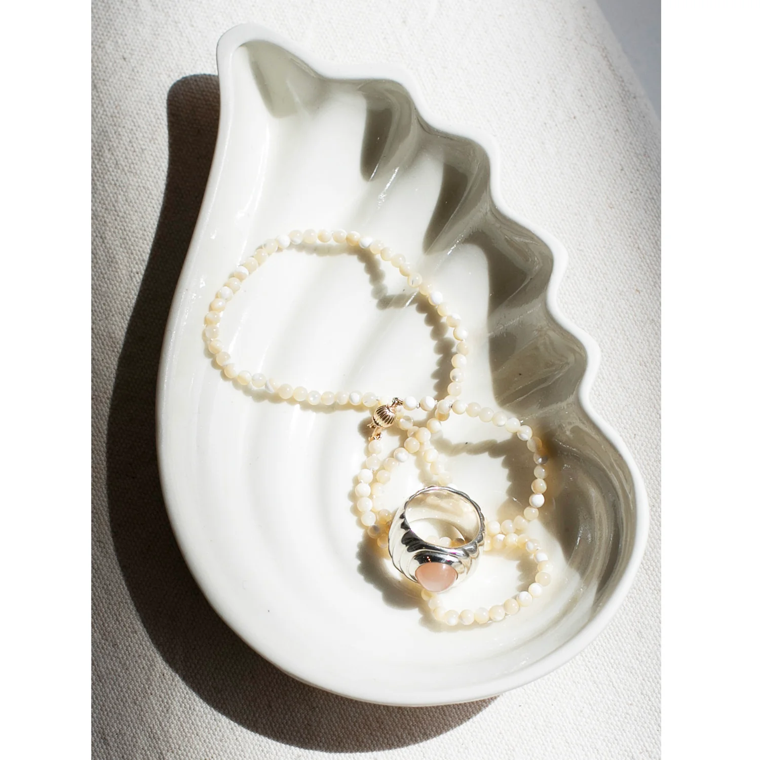 Daniella Samper Onde Wide Ring in Moonstone - Image 3