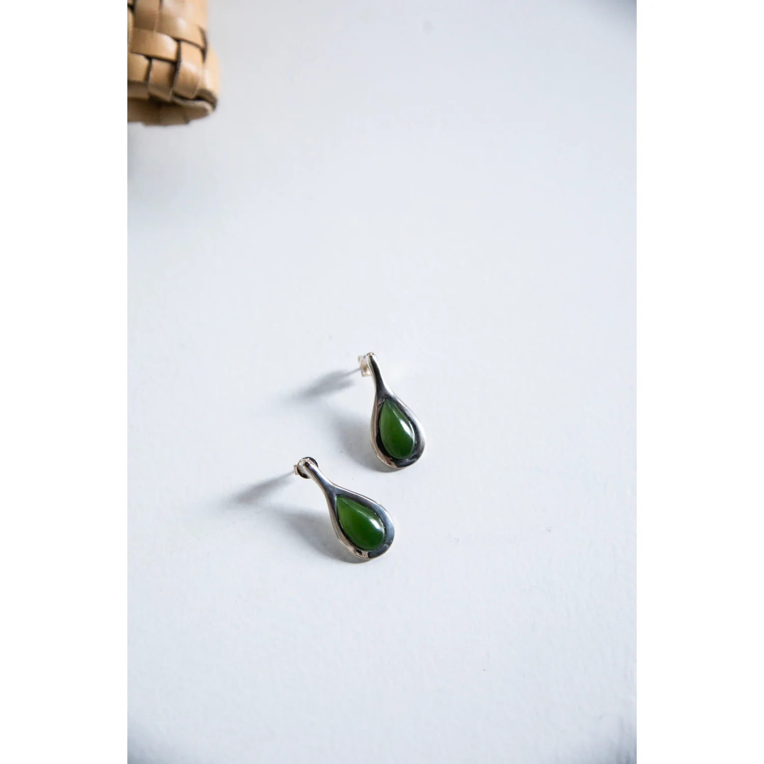 Daniella Samper Small Poele Earrings in Jade - Image 3