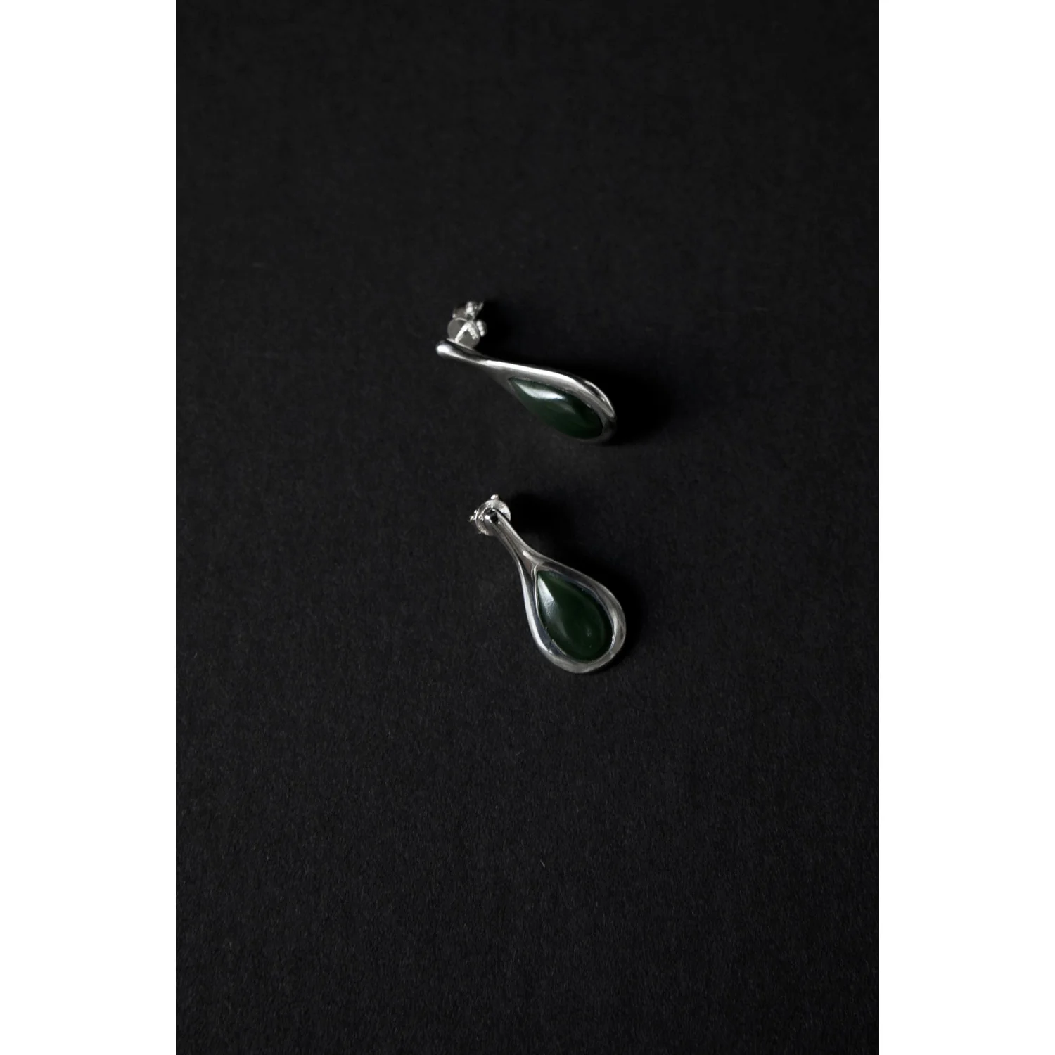 Daniella Samper Small Poele Earrings in Jade - Image 4