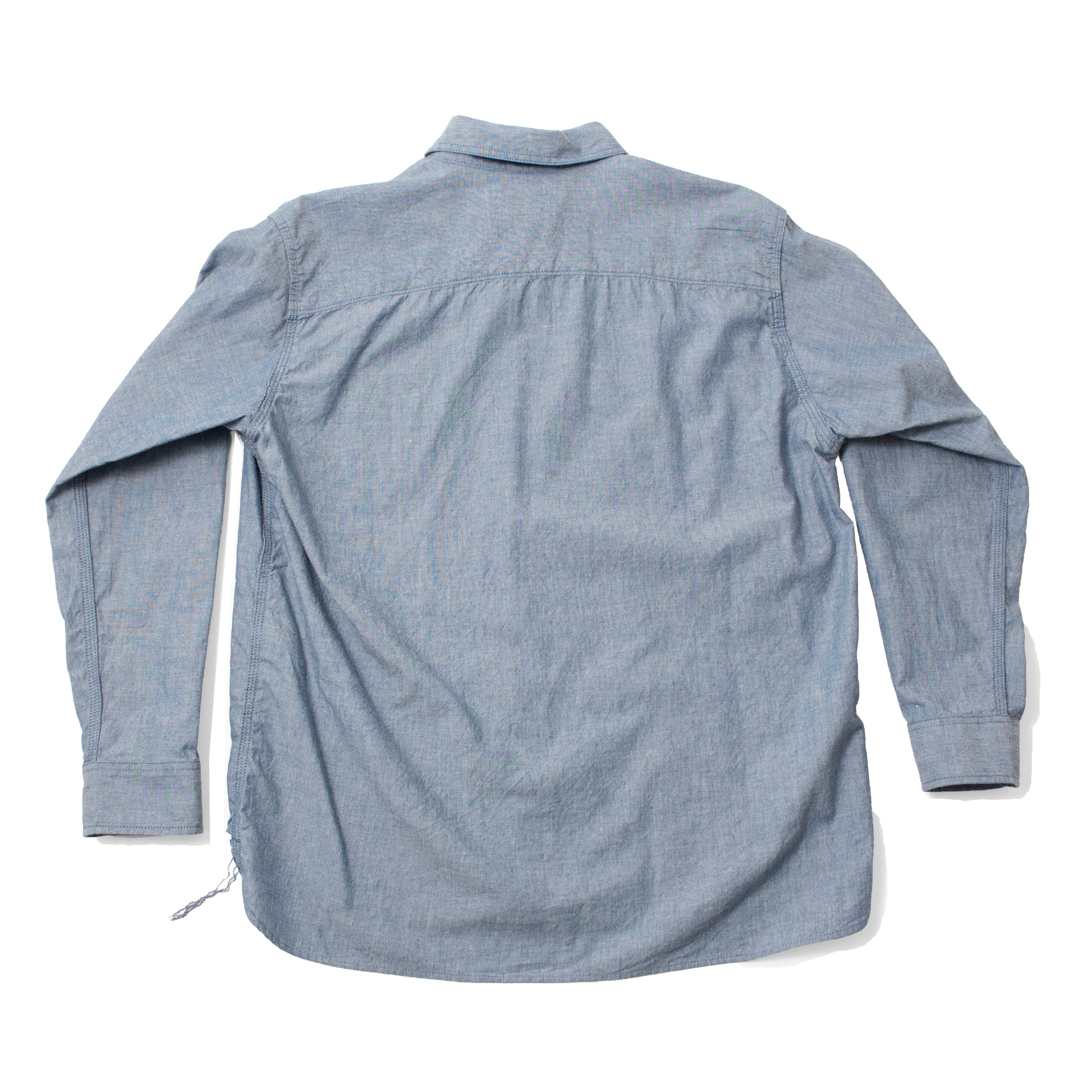 Dopple & Scent Chambray Work Shirt in Blue - Image 3