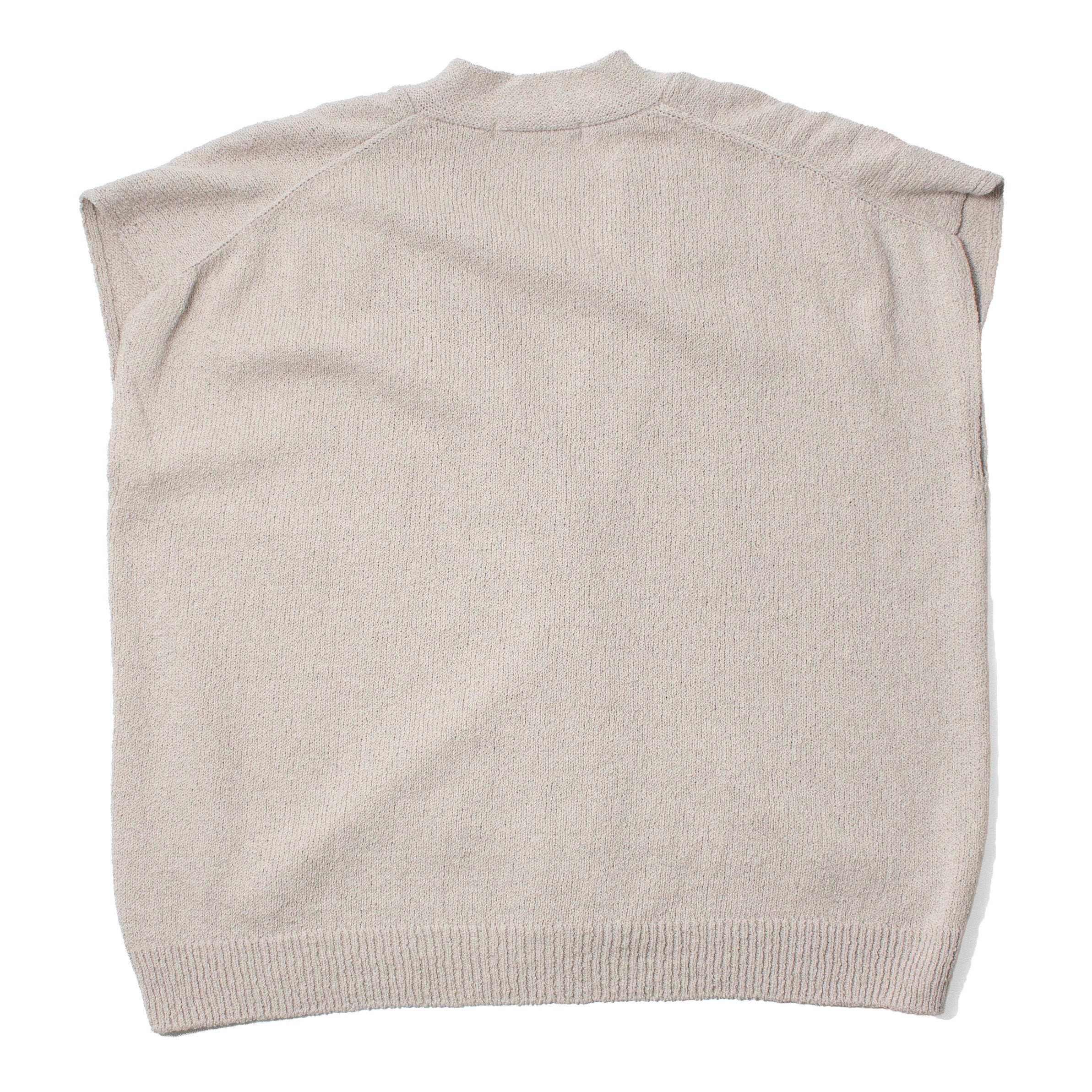 Evam Eva Roving Cotton Vest in Ecru - Image 3