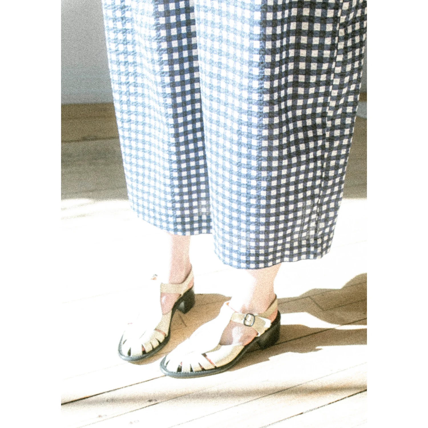 Fabiana Pigna Gaul Pant in Blue Gingham - Image 9