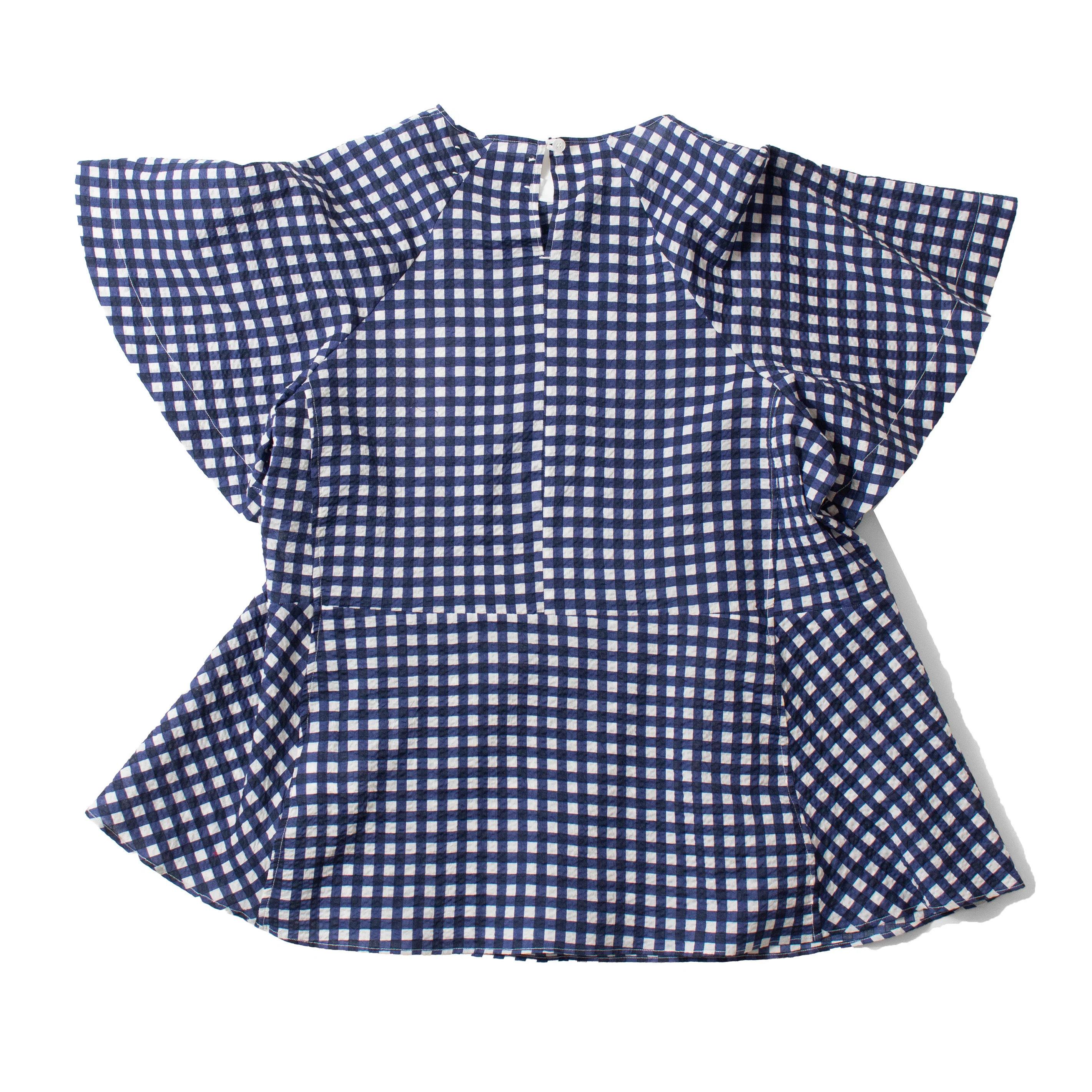 Fabiana Pigna Weill Blouse in Blue Gingham - Image 3