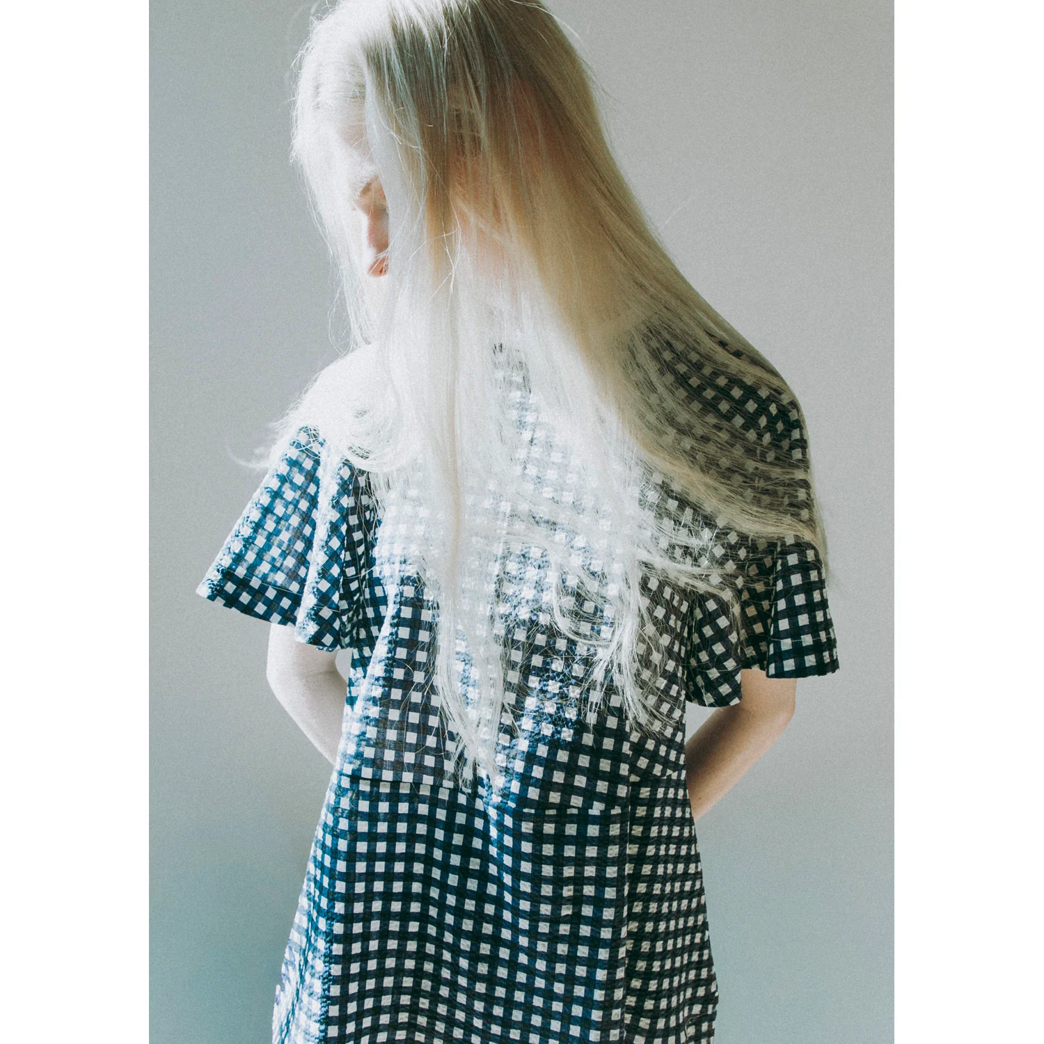 Fabiana Pigna Weill Blouse in Blue Gingham - Image 4