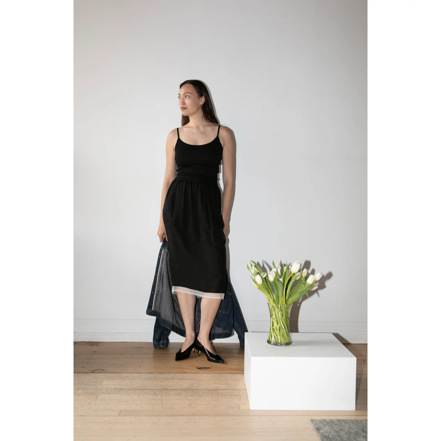 Flore Flore Bibi Cami in Black - Image 6