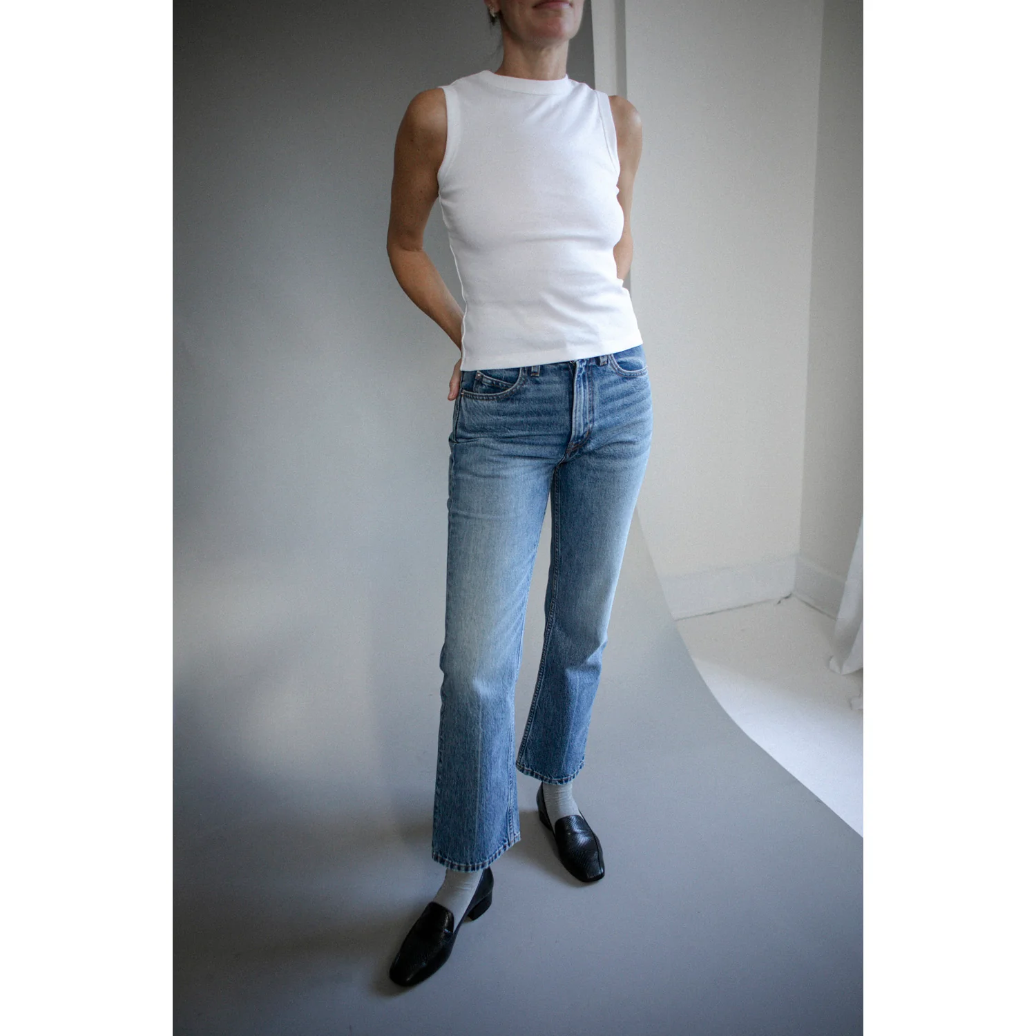 Flore Flore Esmé Tank in White - Image 5
