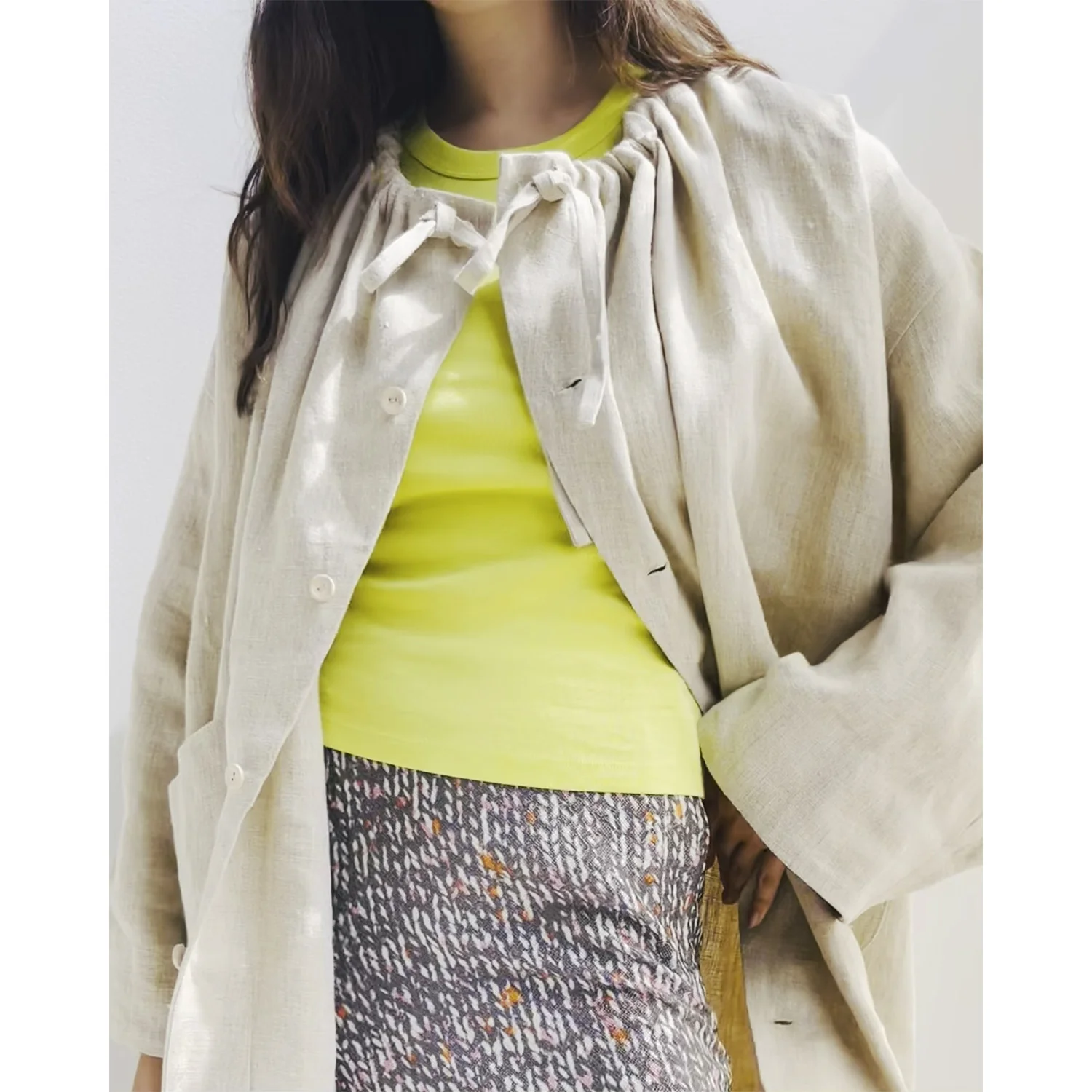 6397 Jacquard Print Skirt in Summer Tweed - Image 8