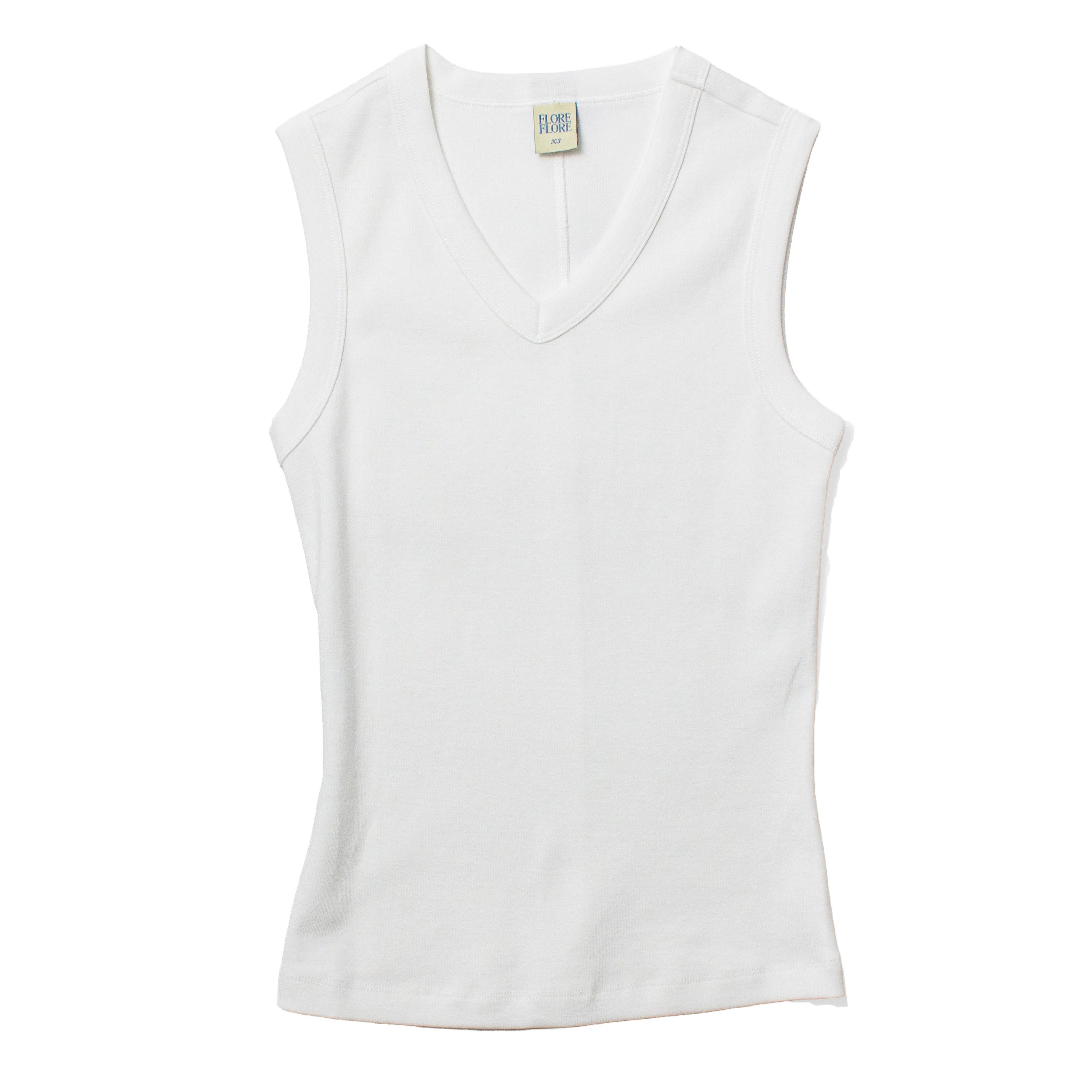 Flore Flore Jill Tank in White - Image 2