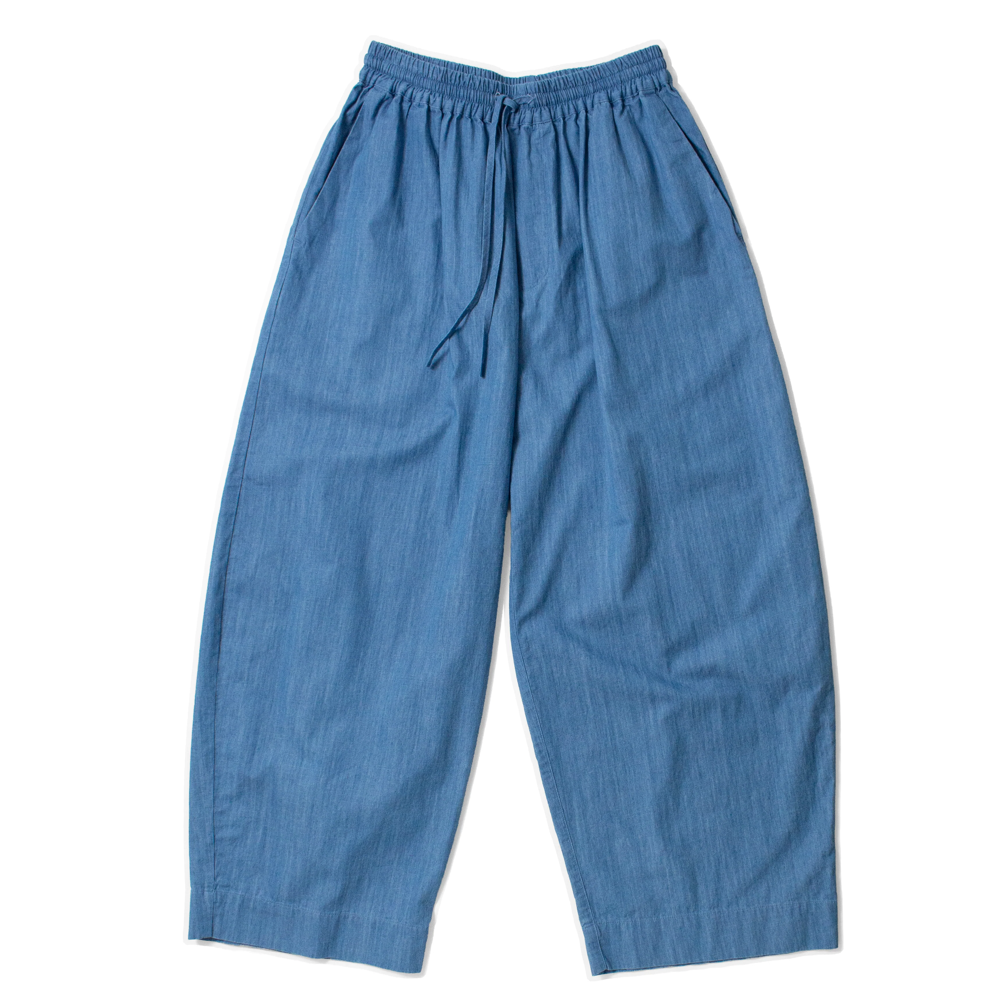 Grei East Pant in Sky Blue Washed Chambray - Image 3