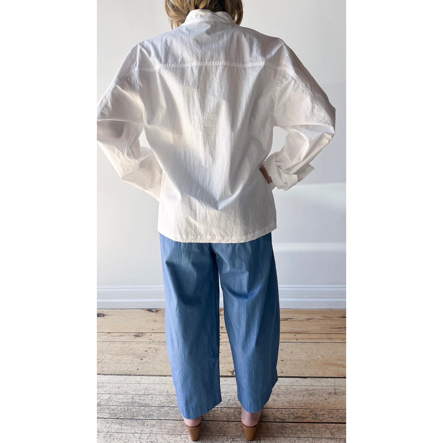Studio Nicholson Vega Shirt in Optic White - Image 9