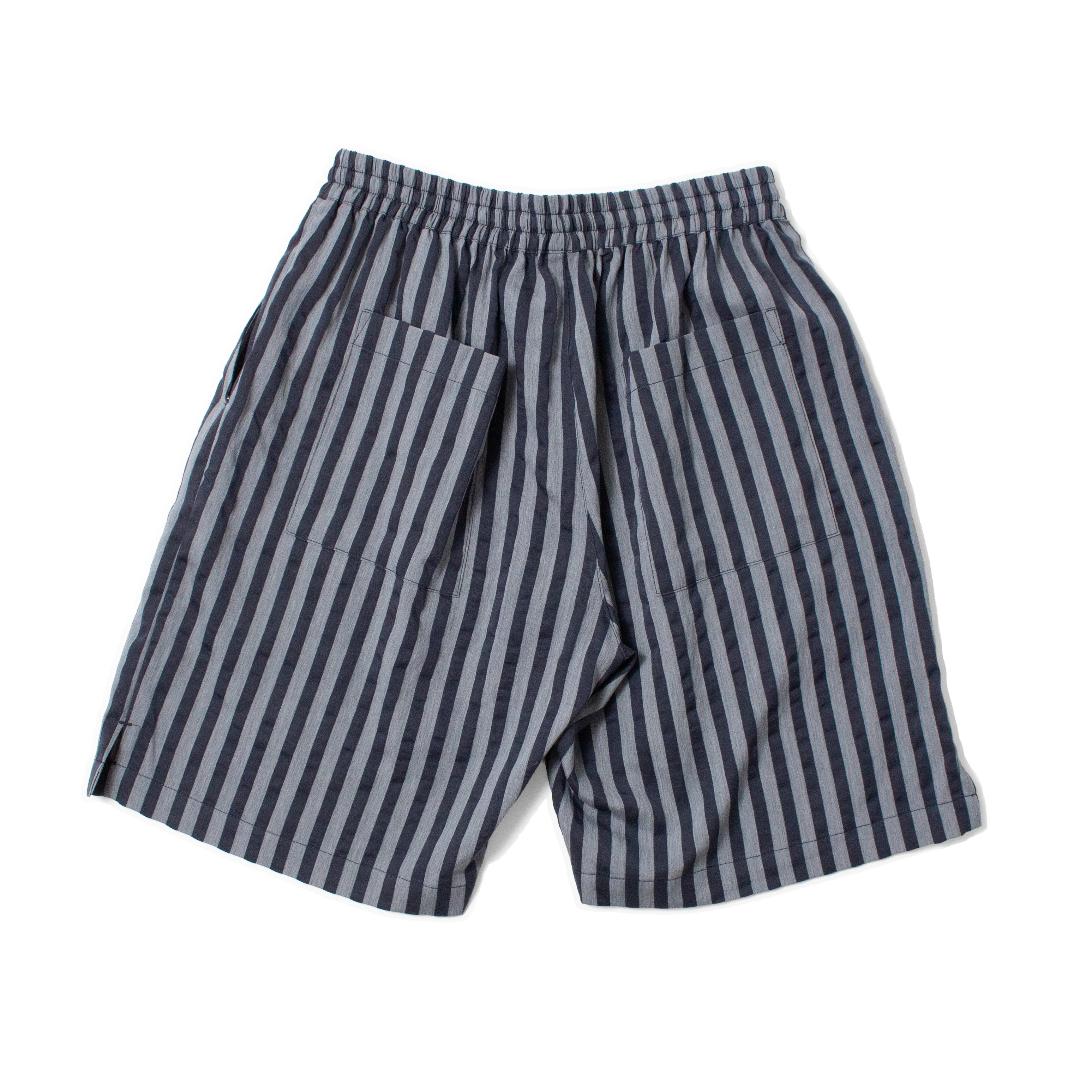 Grei PTO Easy Short in Wide Ripple Stripe Blue Mix - Image 3