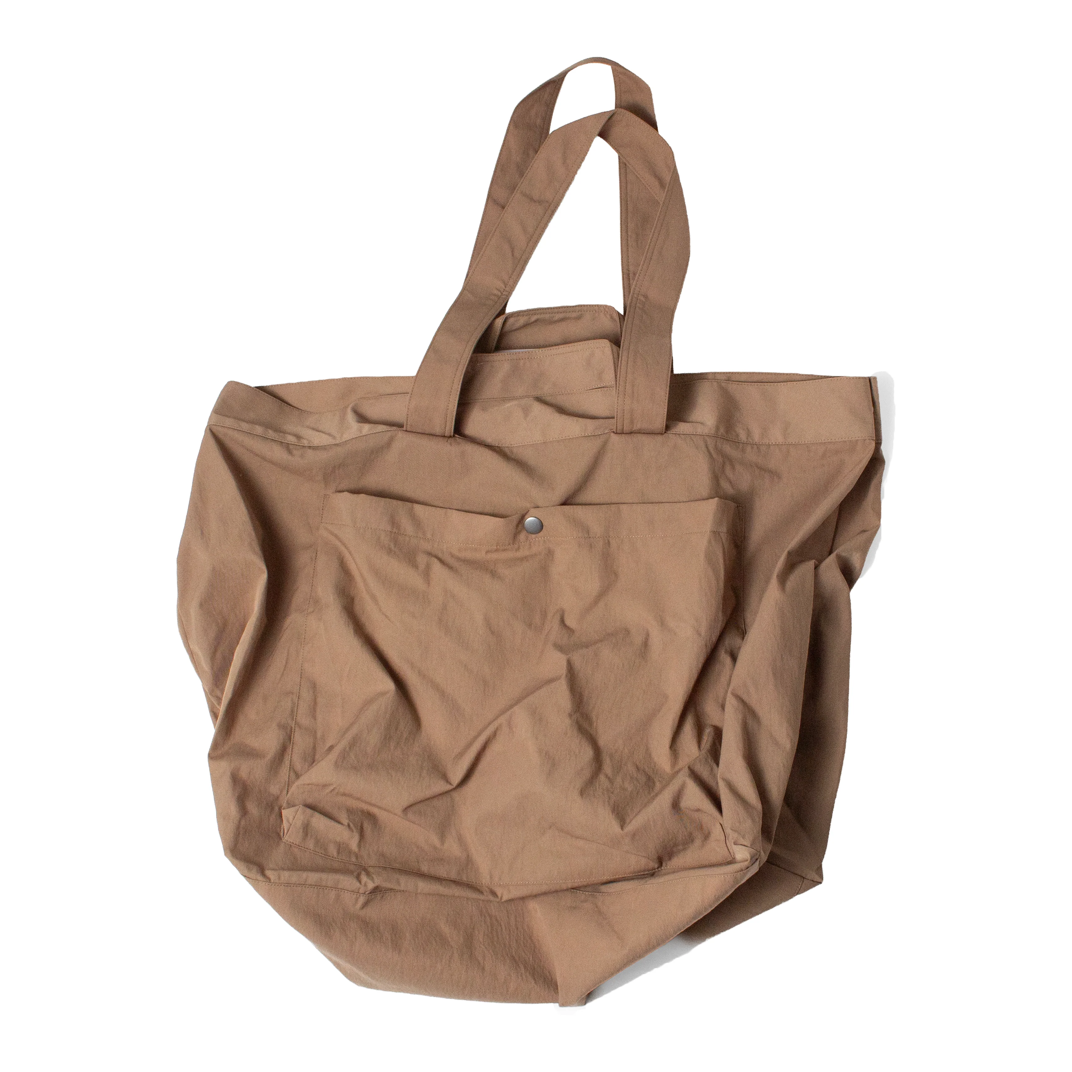 Grei Tri Pocket Slouchy Tote in Dark Khaki - Image 3