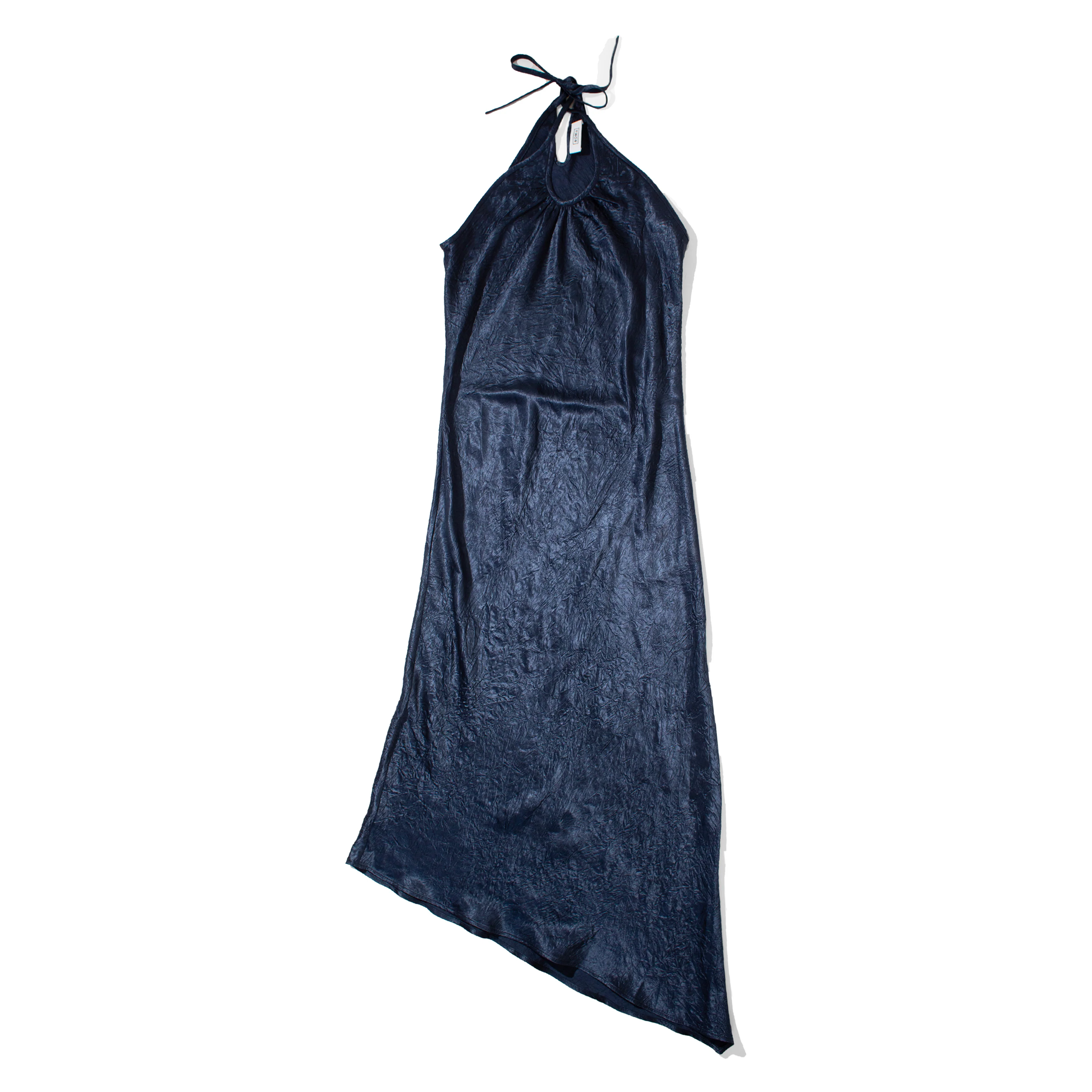 Nomia Halter Gathered Cutout Dress in Midnight - Image 2