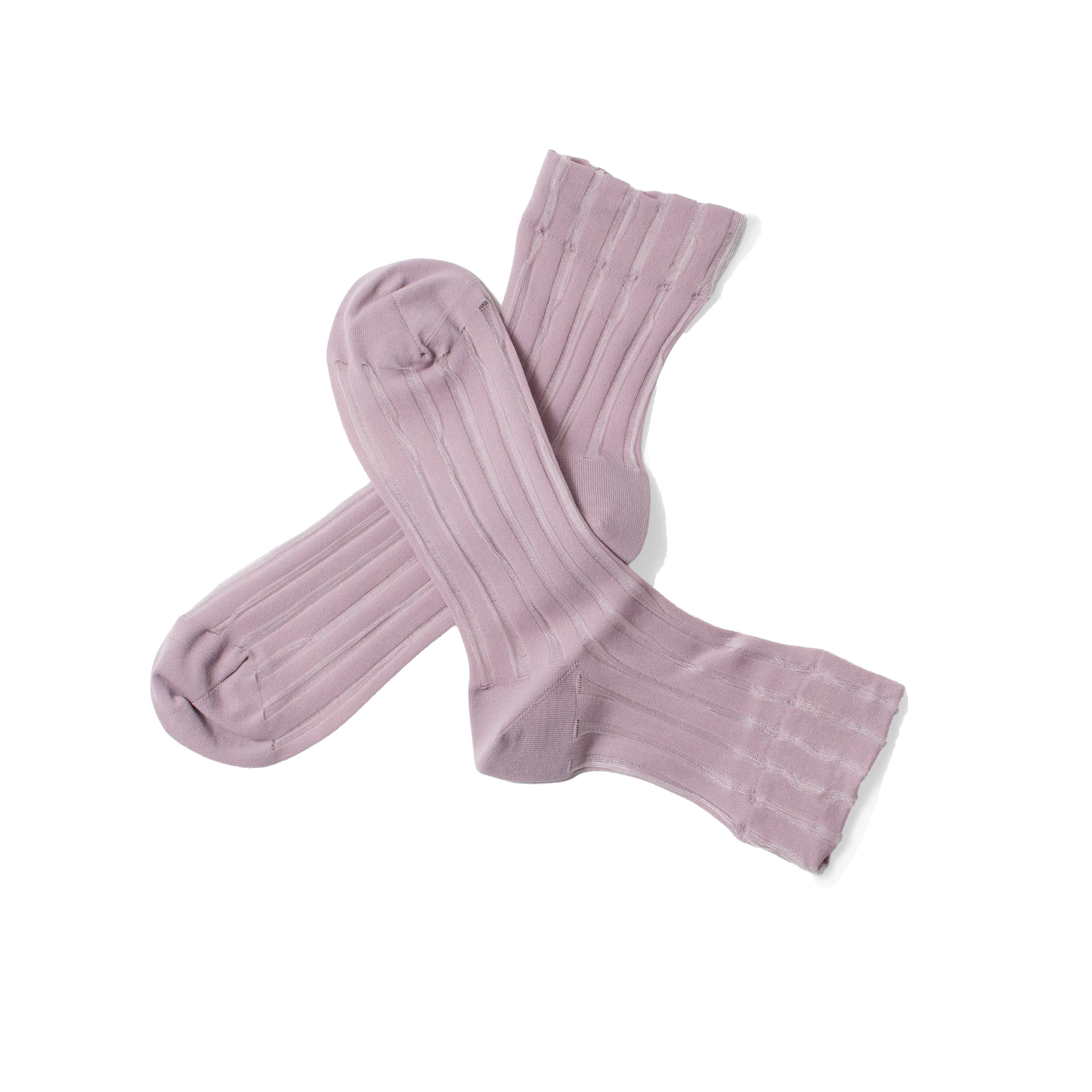 Hansel from Basel Mykonos Sheer Short Crew in Lilac