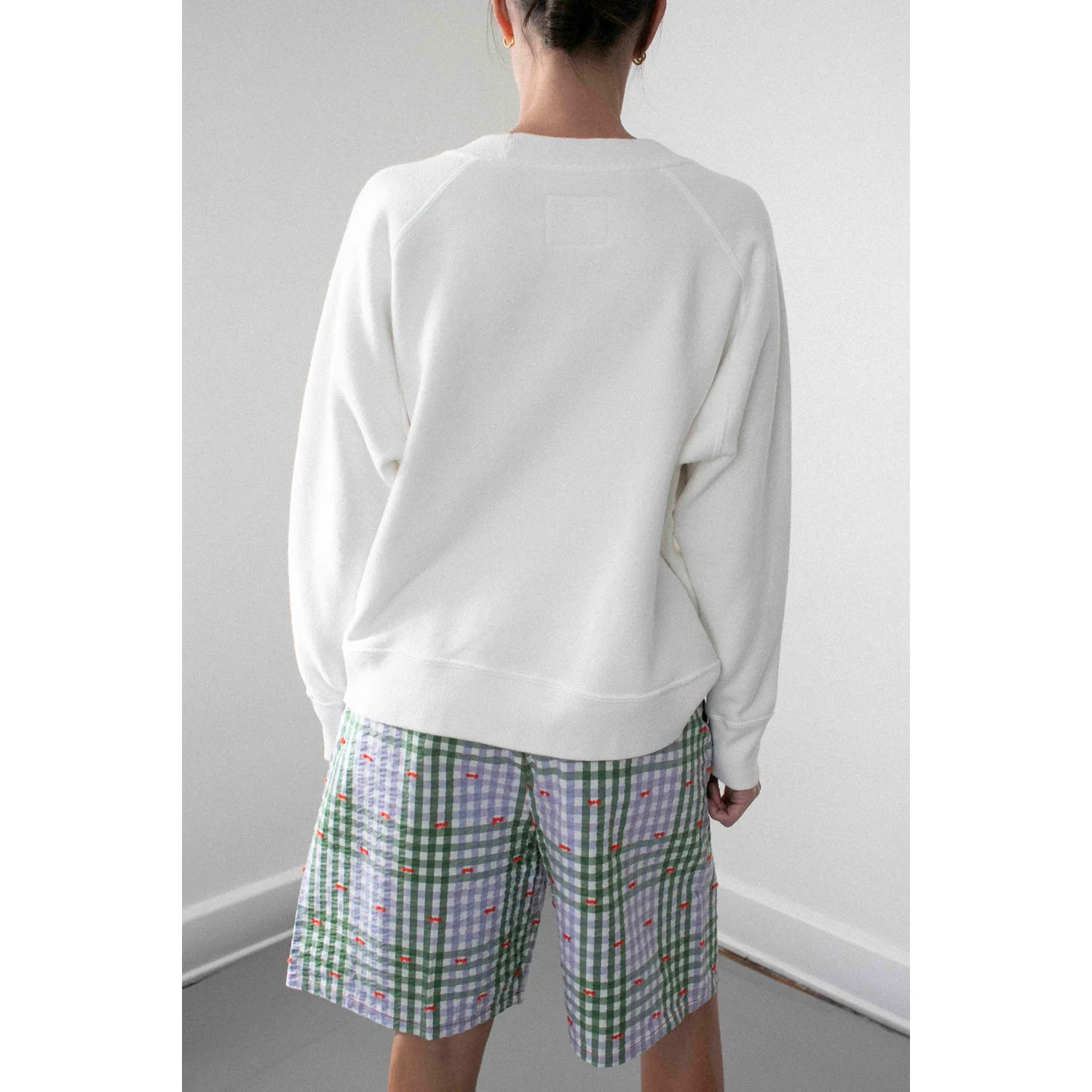 Henrik Vibskov Drawstring Shorts in Checks Fillé - Image 8