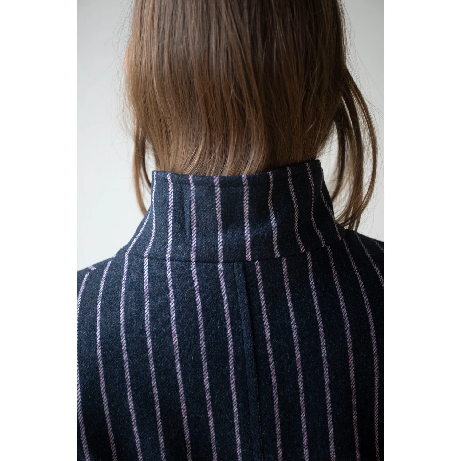 Henrik Vibskov Evening Coat in Pinstripe - Image 11