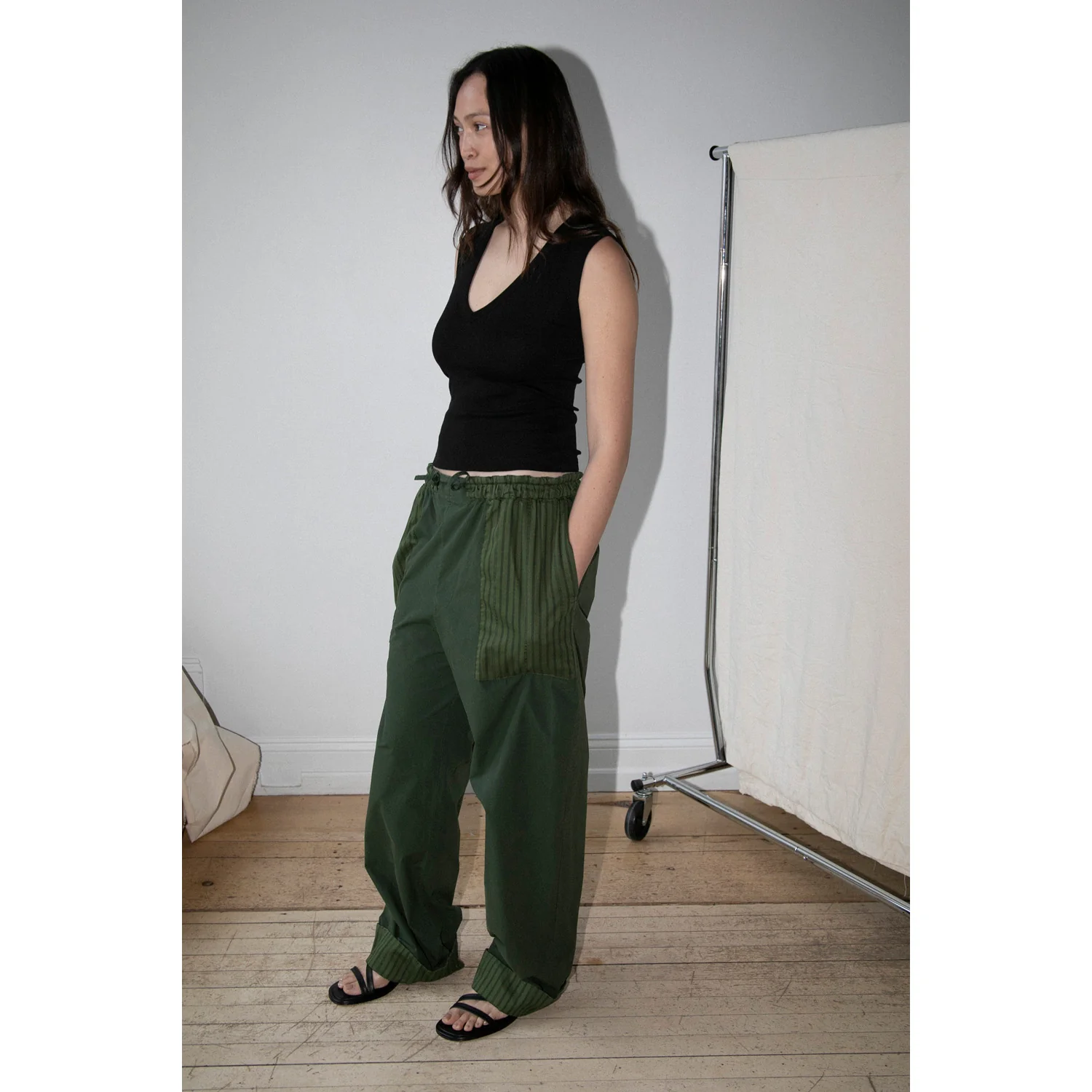 Henrik Vibskov Helmet Pants in Garden Green - Image 5