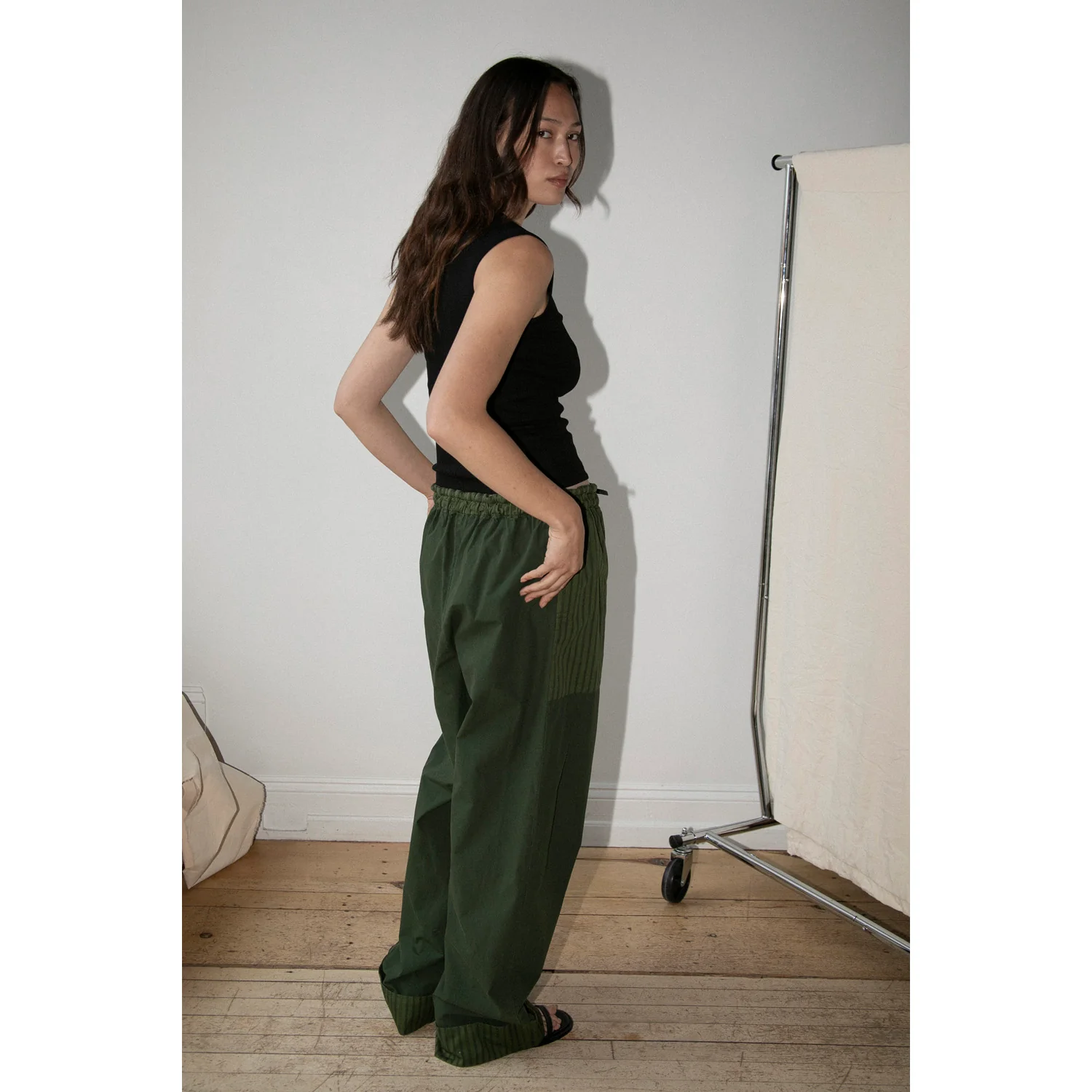Henrik Vibskov Helmet Pants in Garden Green - Image 6