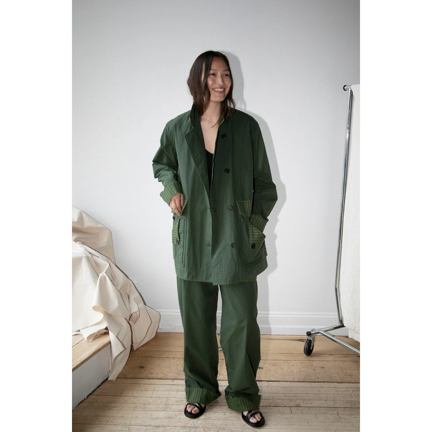 Henrik Vibskov Mid-Air Jacket in Garden Green - Image 5