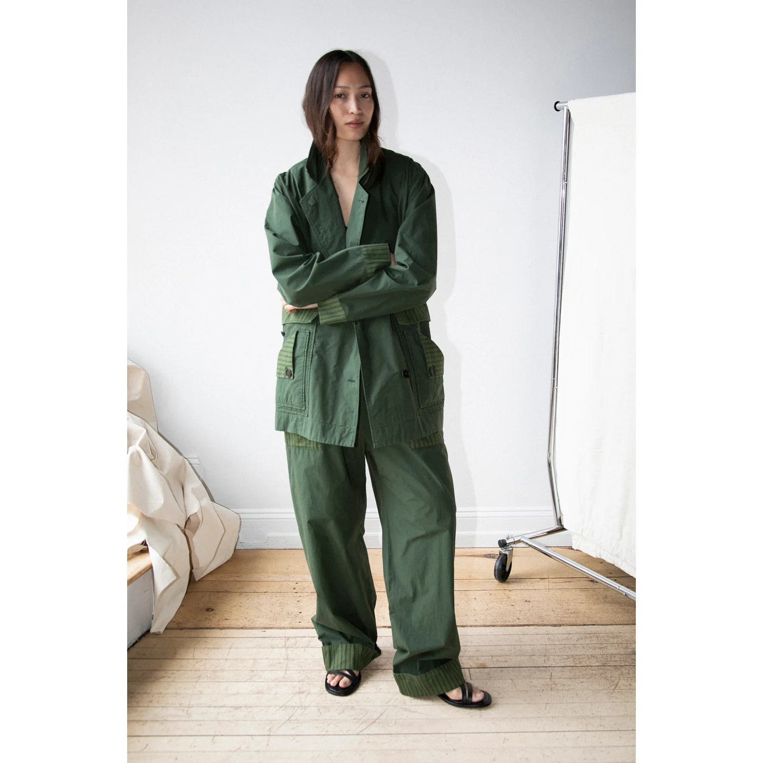 Henrik Vibskov Mid-Air Jacket in Garden Green - Image 7