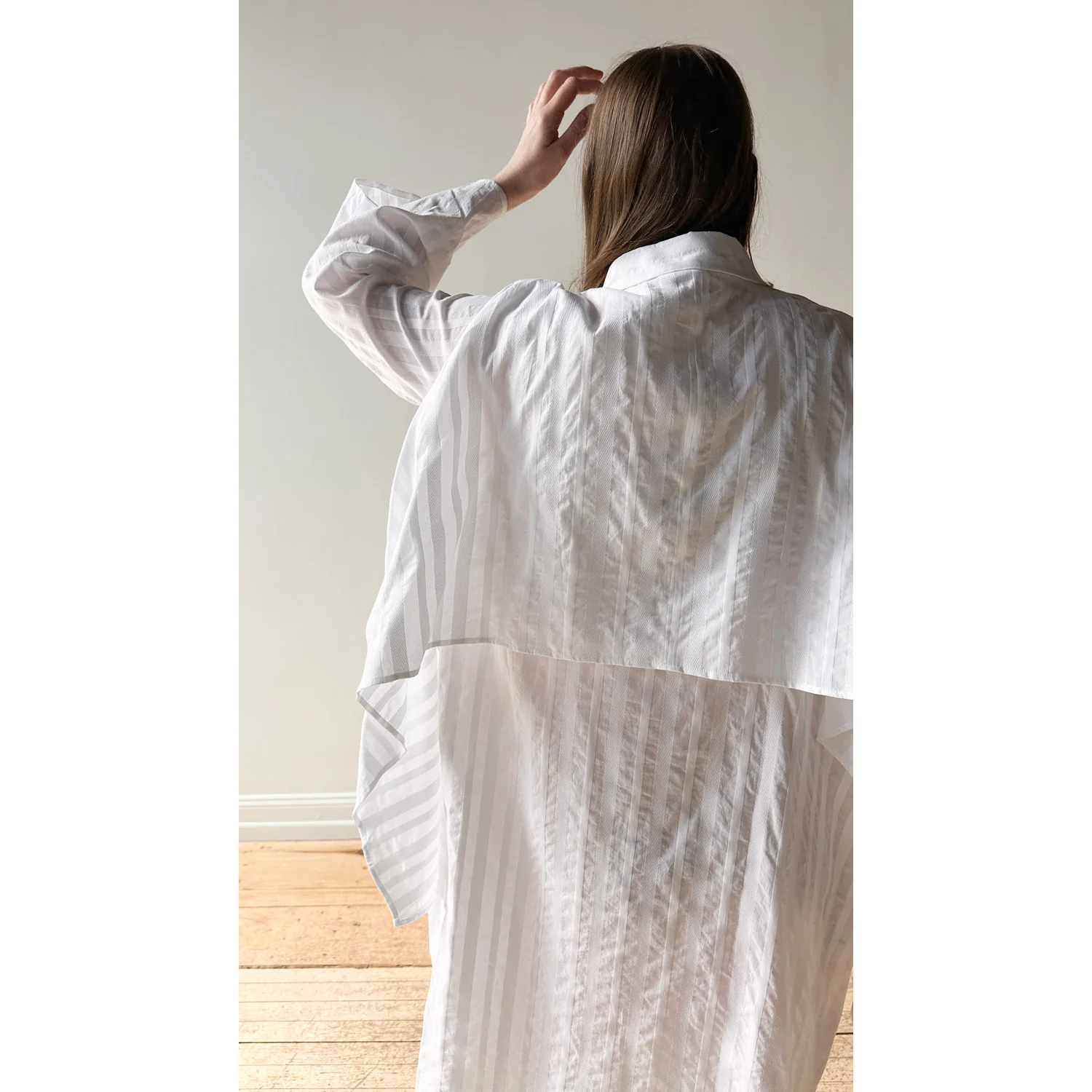 Henrik Vibskov Slip Shirtdress in White - Image 10