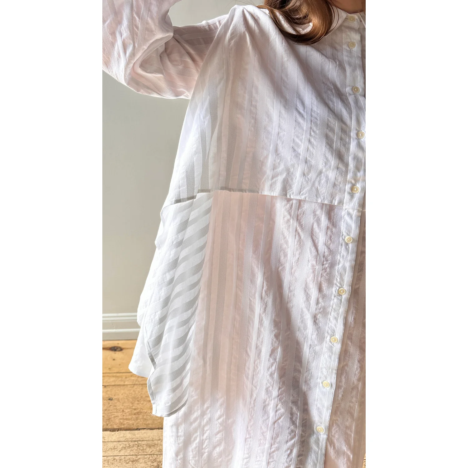Henrik Vibskov Slip Shirtdress in White - Image 17