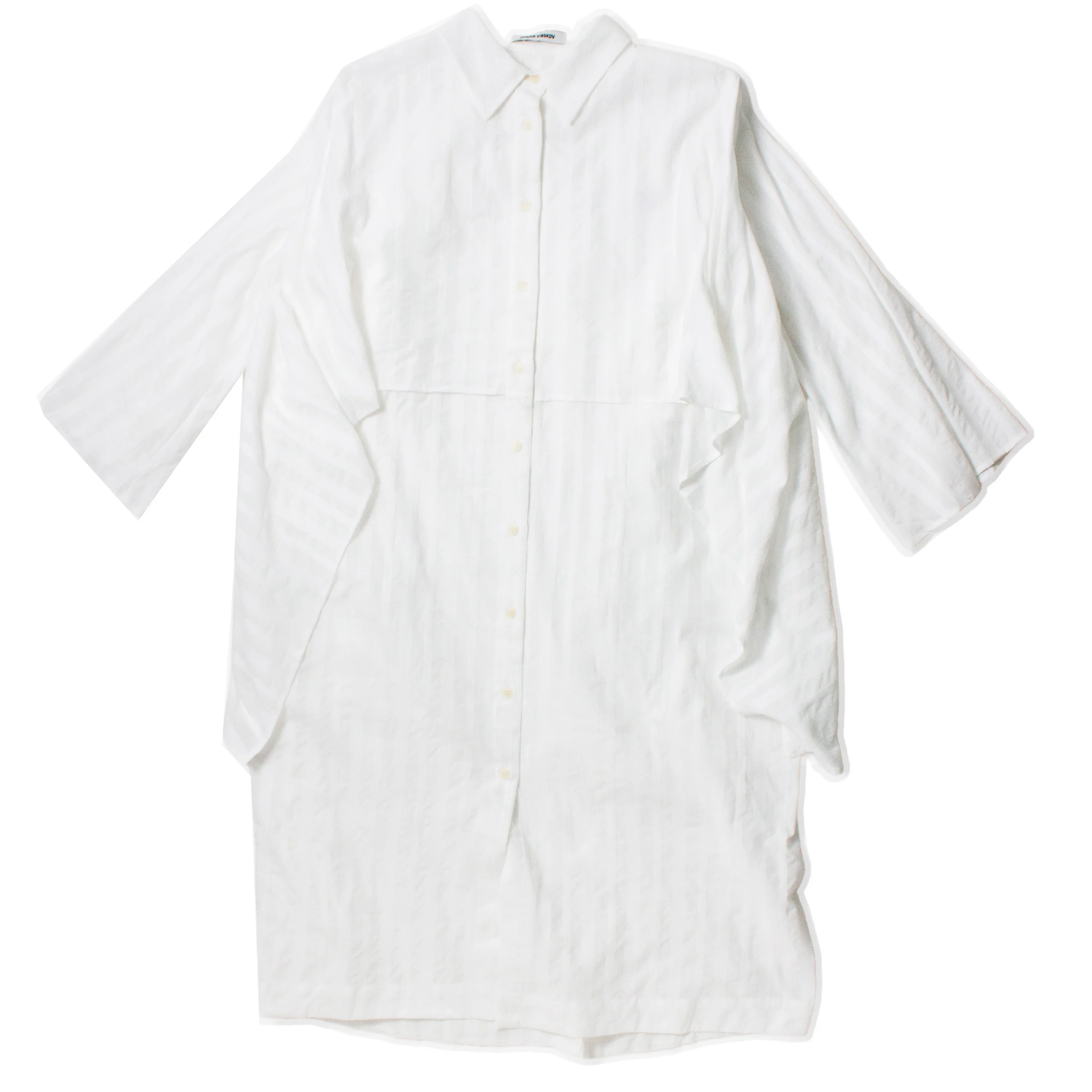 Henrik Vibskov Slip Shirtdress in White - Image 2